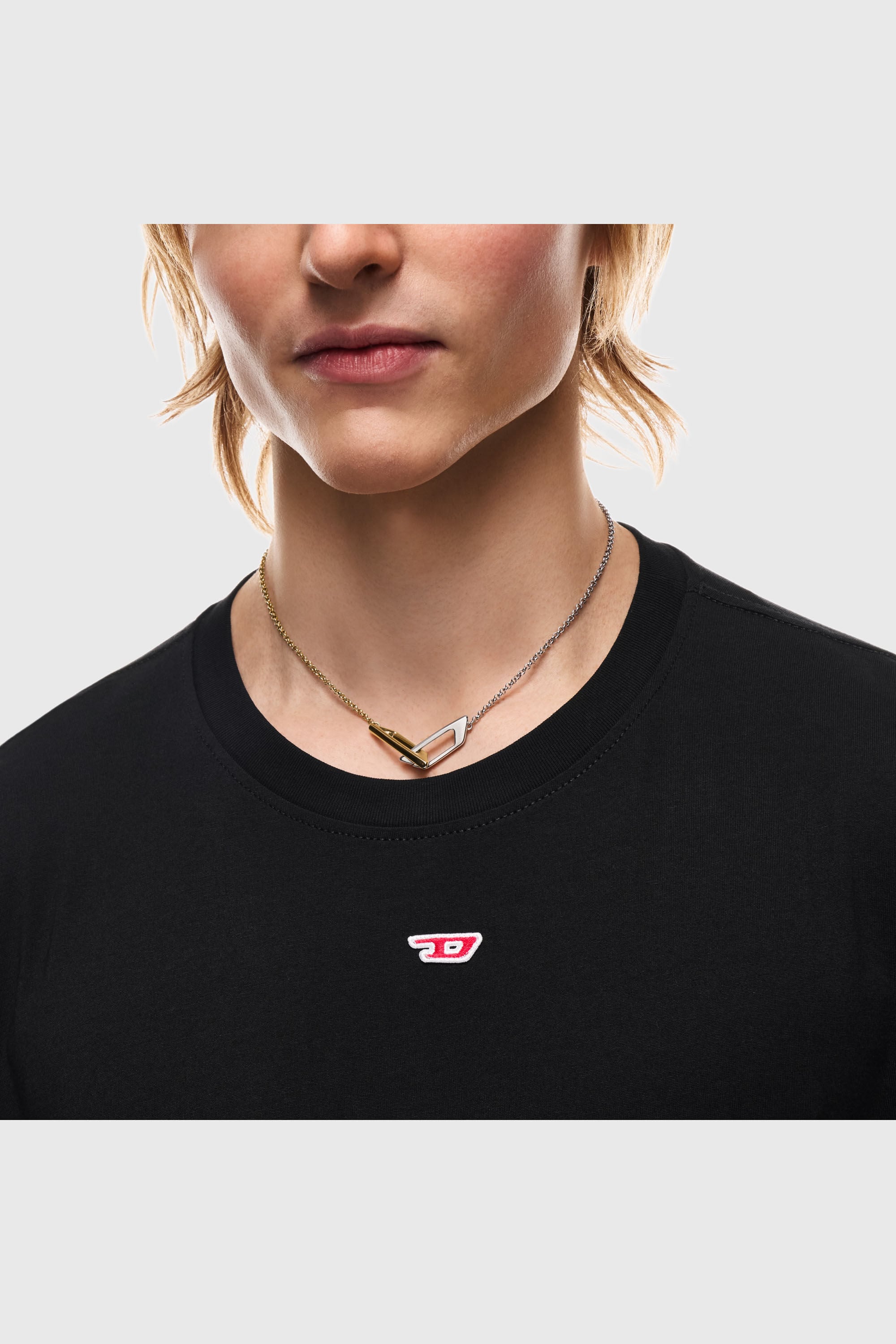 Diesel - DX1687931  JEWELLERY, Unisex's Stainless steel chain necklace in Silver/Gold - 4