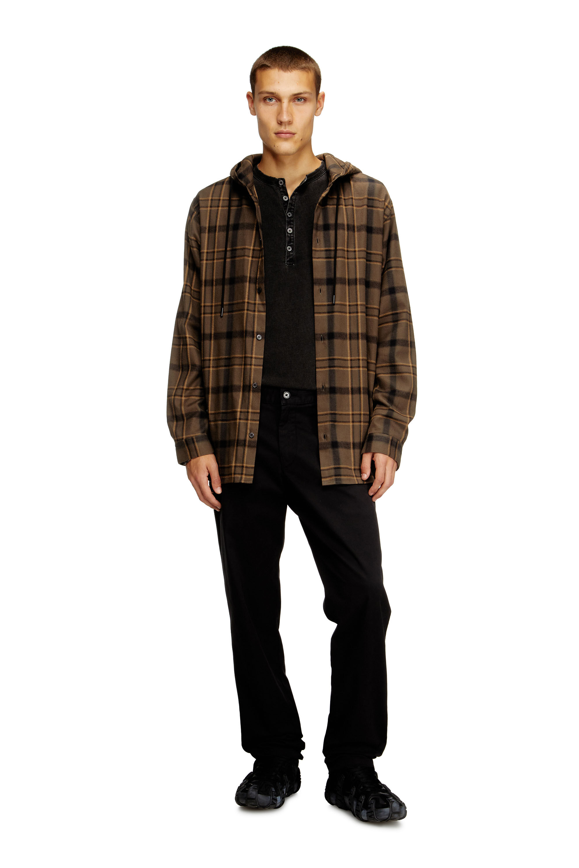 Diesel - P-DEFINE-EPCH, Man's Cotton pants with utility loop in Black - 1