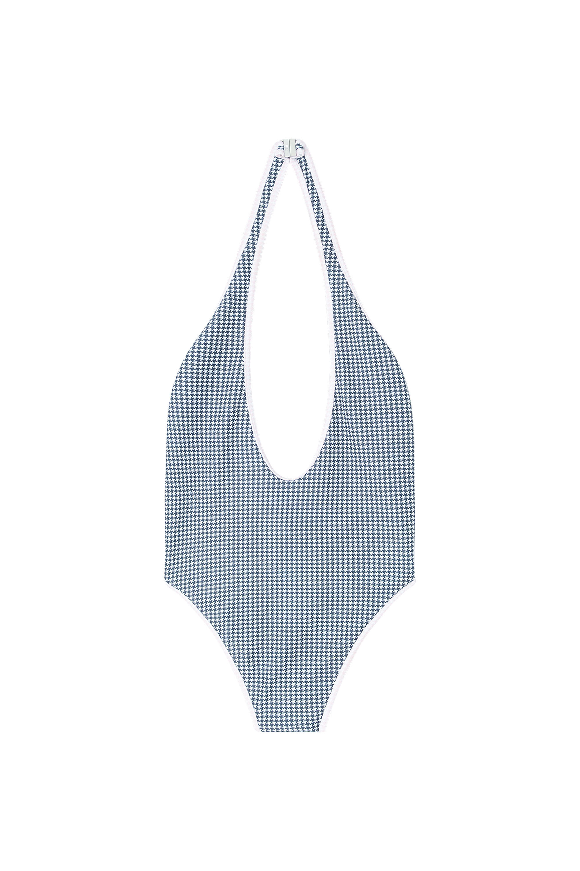 Diesel - ALLIE-D-CORE, Woman's Swimsuit with houndstooth print in Grey - 6