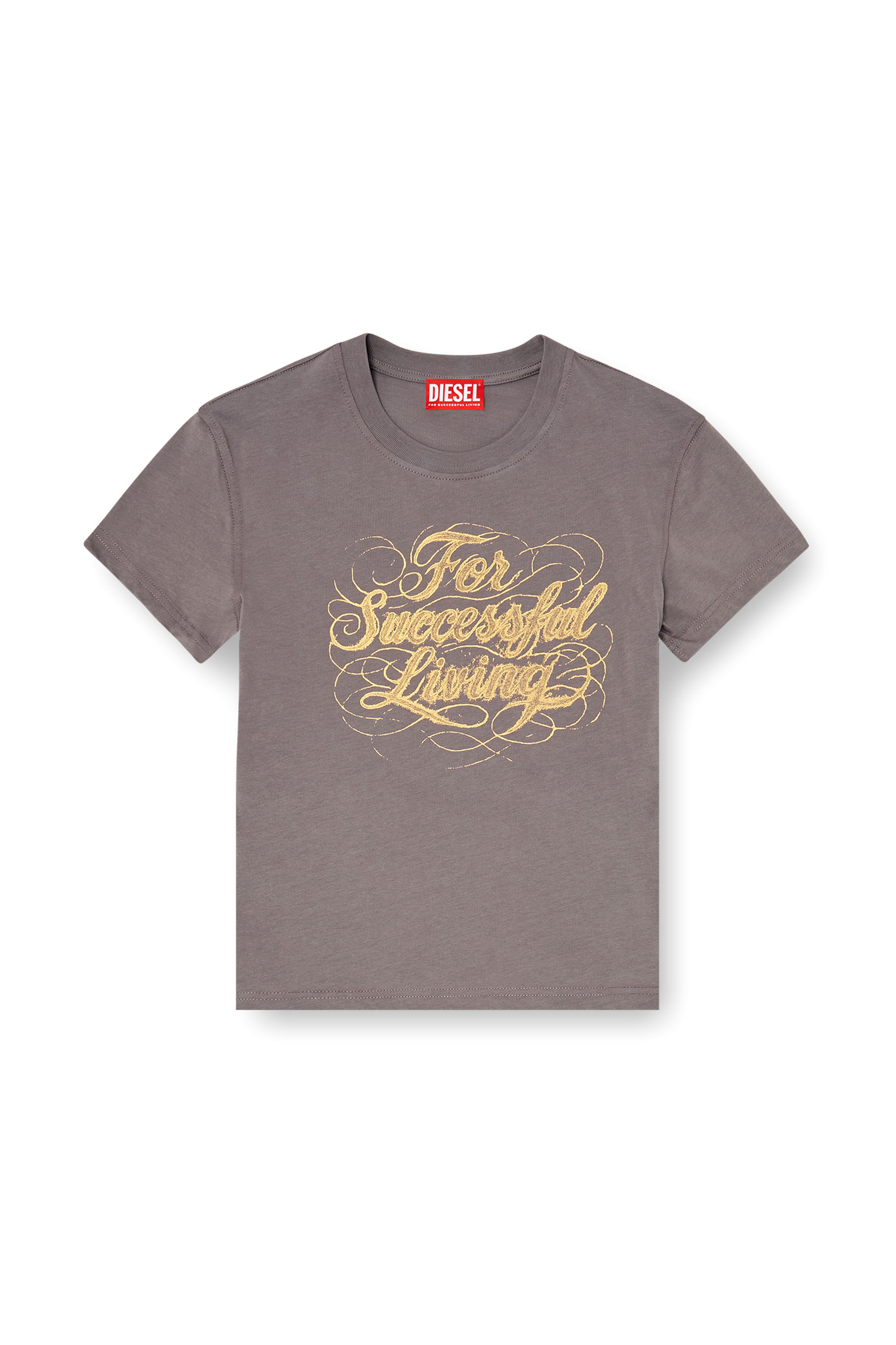 Diesel - T-ILA-AA4, Woman's T-shirt with logo print in null - 3