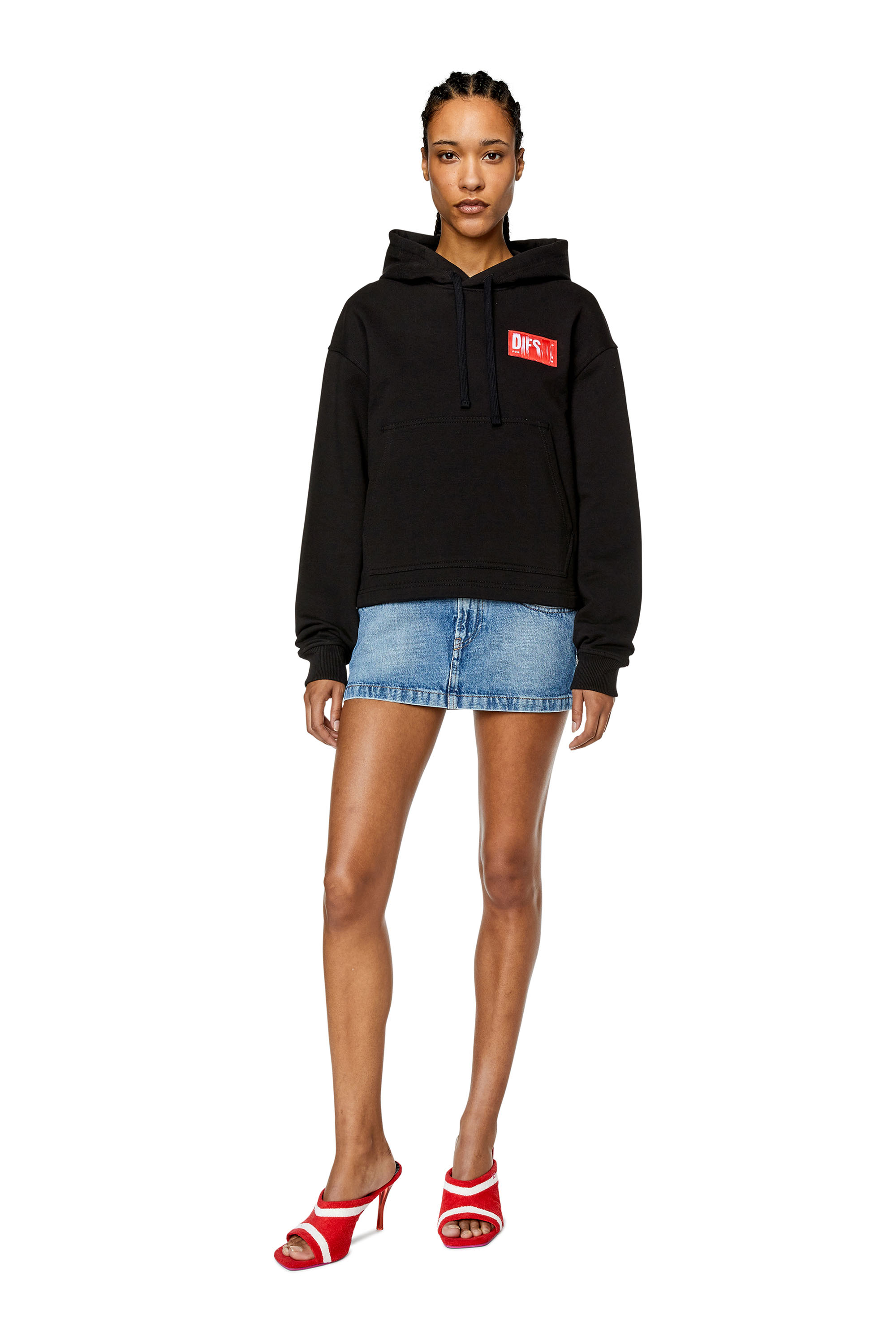Diesel - F-JARALABEL-HOOD, Black - Image 2