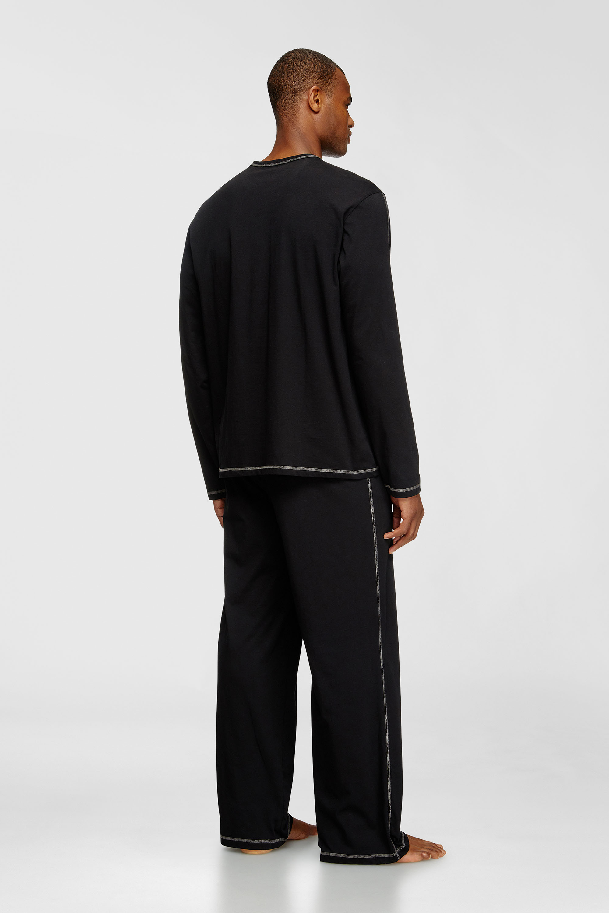 Diesel - SET-NOLAN-D-CORE, Man's Pyjamas in cotton jersey in Black - 3