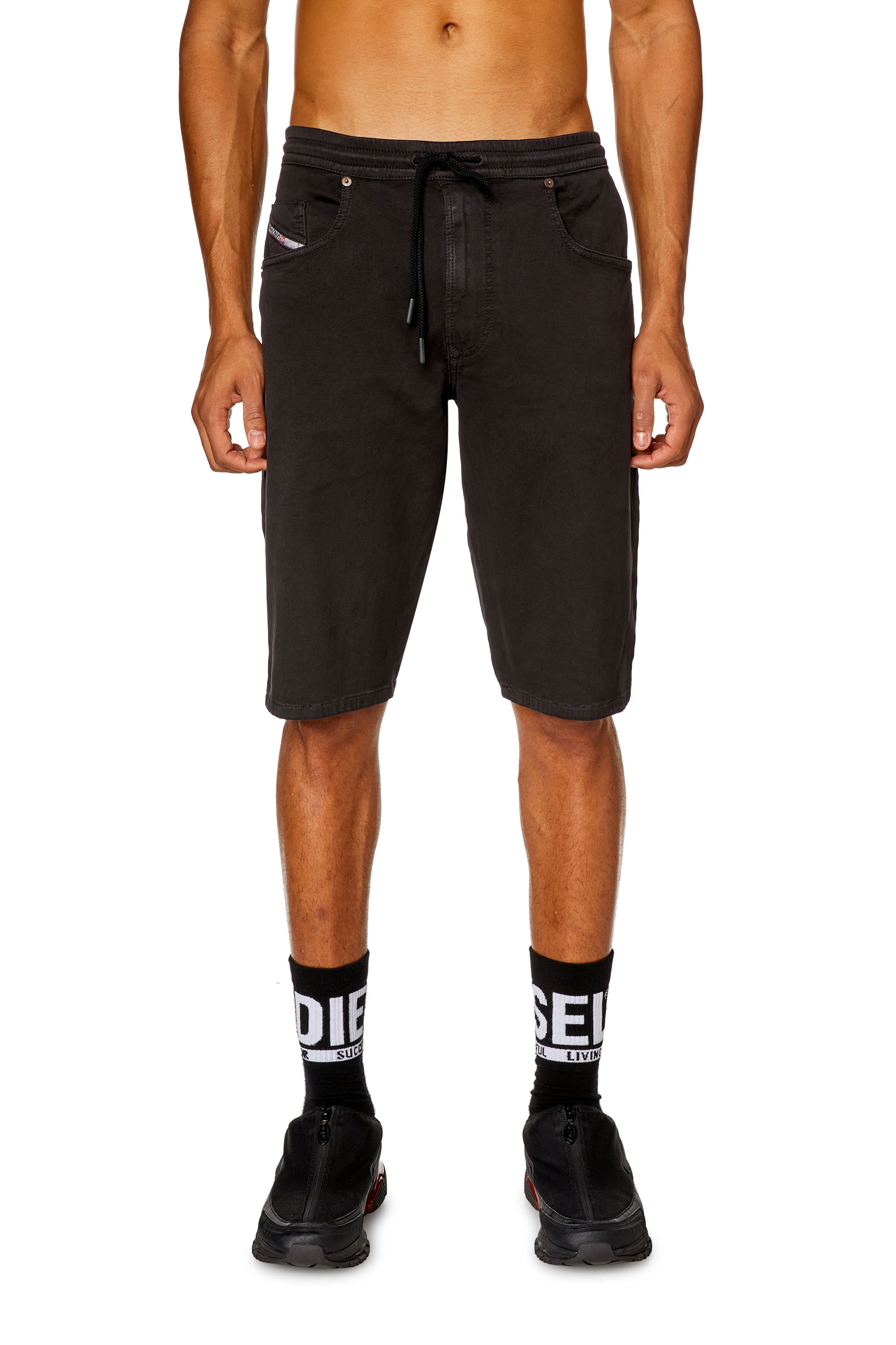 Diesel - 2033 D-KROOLEY-SHORT JOGG, Black - Image 1