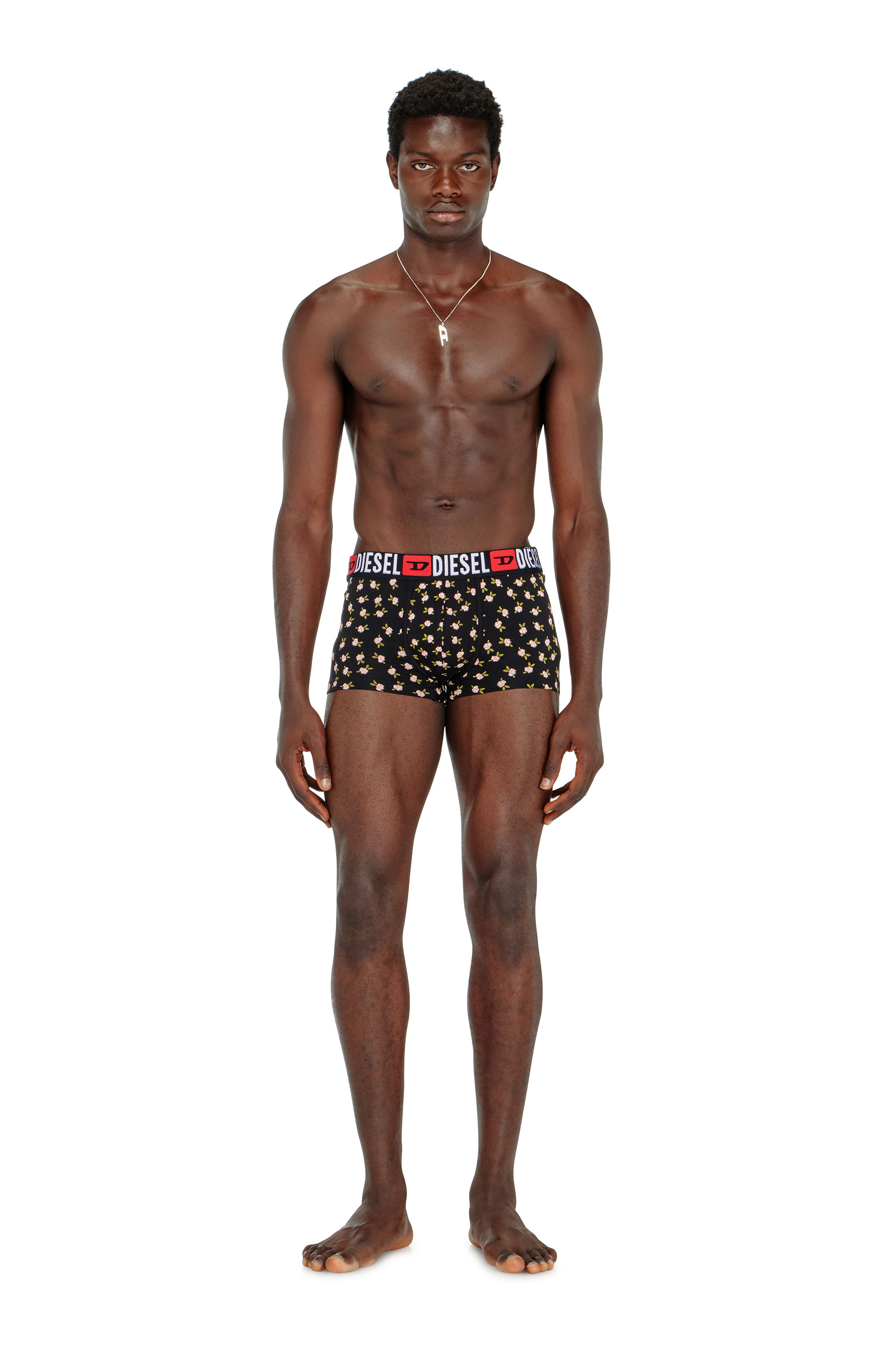 Diesel - UMBX-DAMIENTHREEPACK, Man's Three-pack of stretch cotton trunks with floral print in null - 1