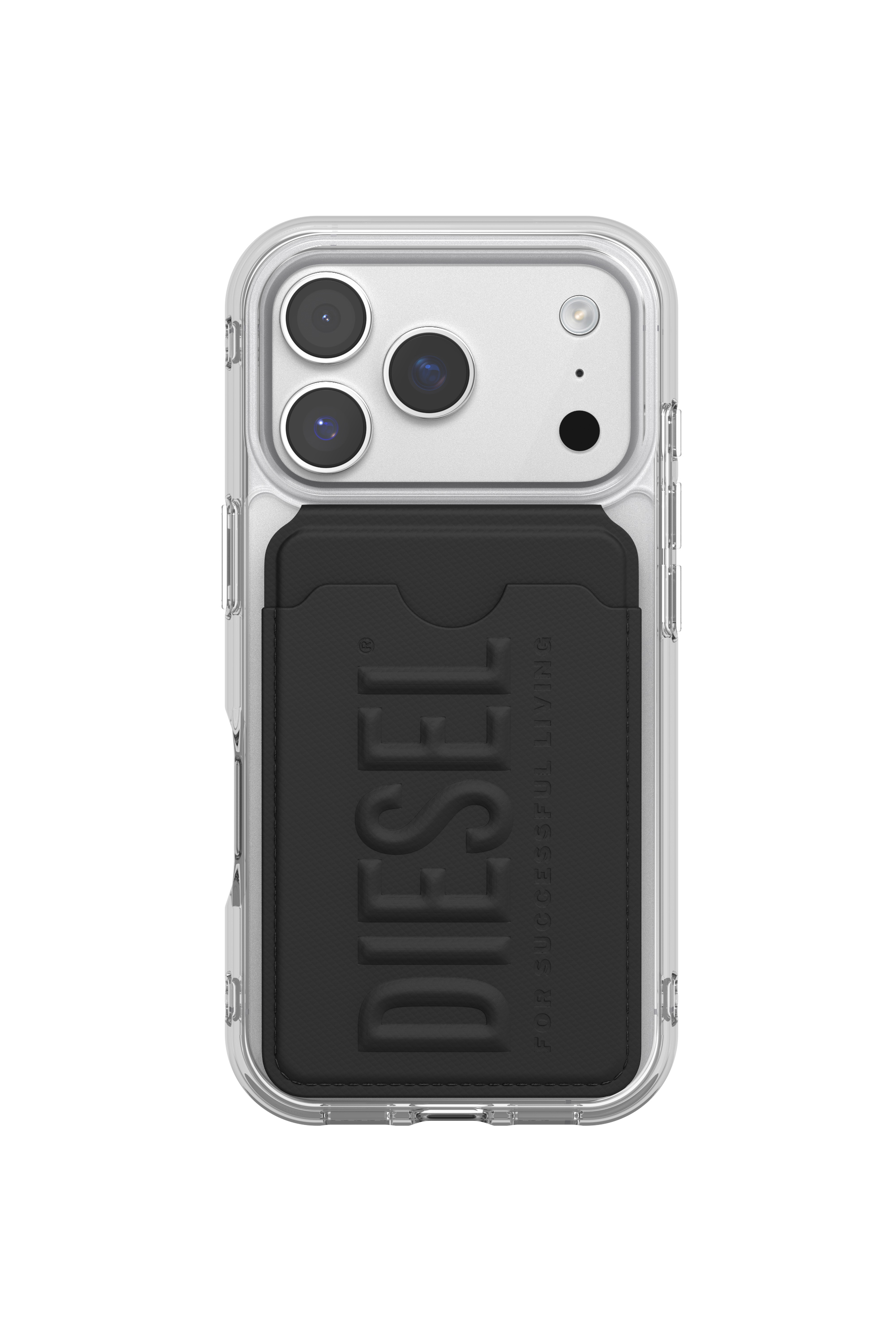 Diesel - 60449  CREDIT CARD HOLDER, Unisex's 3D Biscotto magsafe cardholder stand in Black - 2