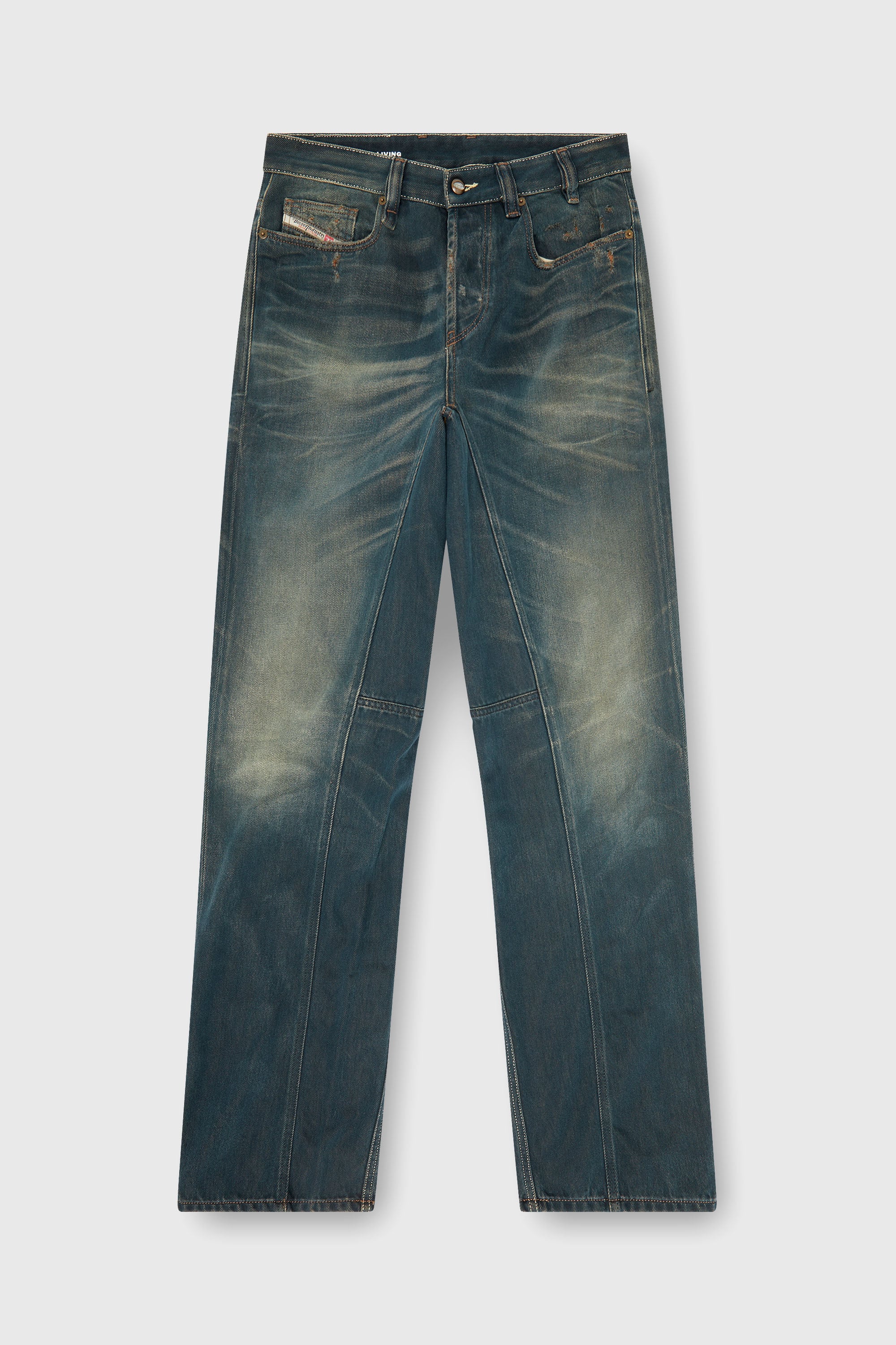 Diesel - Man's Relaxed Jeans 2001 D-Macro 09P85, Dark Blue - 6