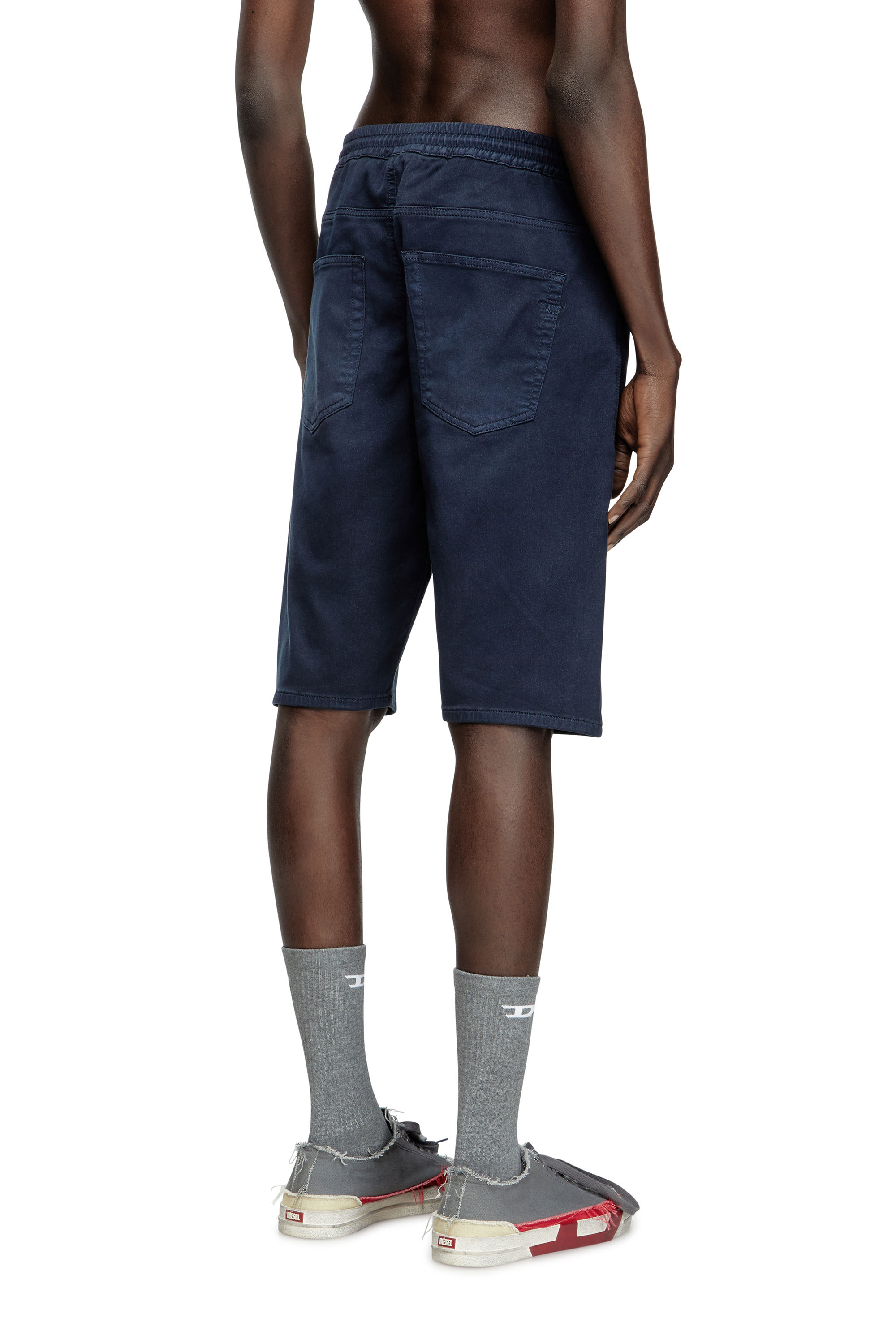 2033 D-KROOLEY-SHORT JOGG, Dark Blue Diesel - 2033 D-KROOLEY-SHORT JOGG, Man's Chino shorts in JoggJeans in Dark Blue - 4