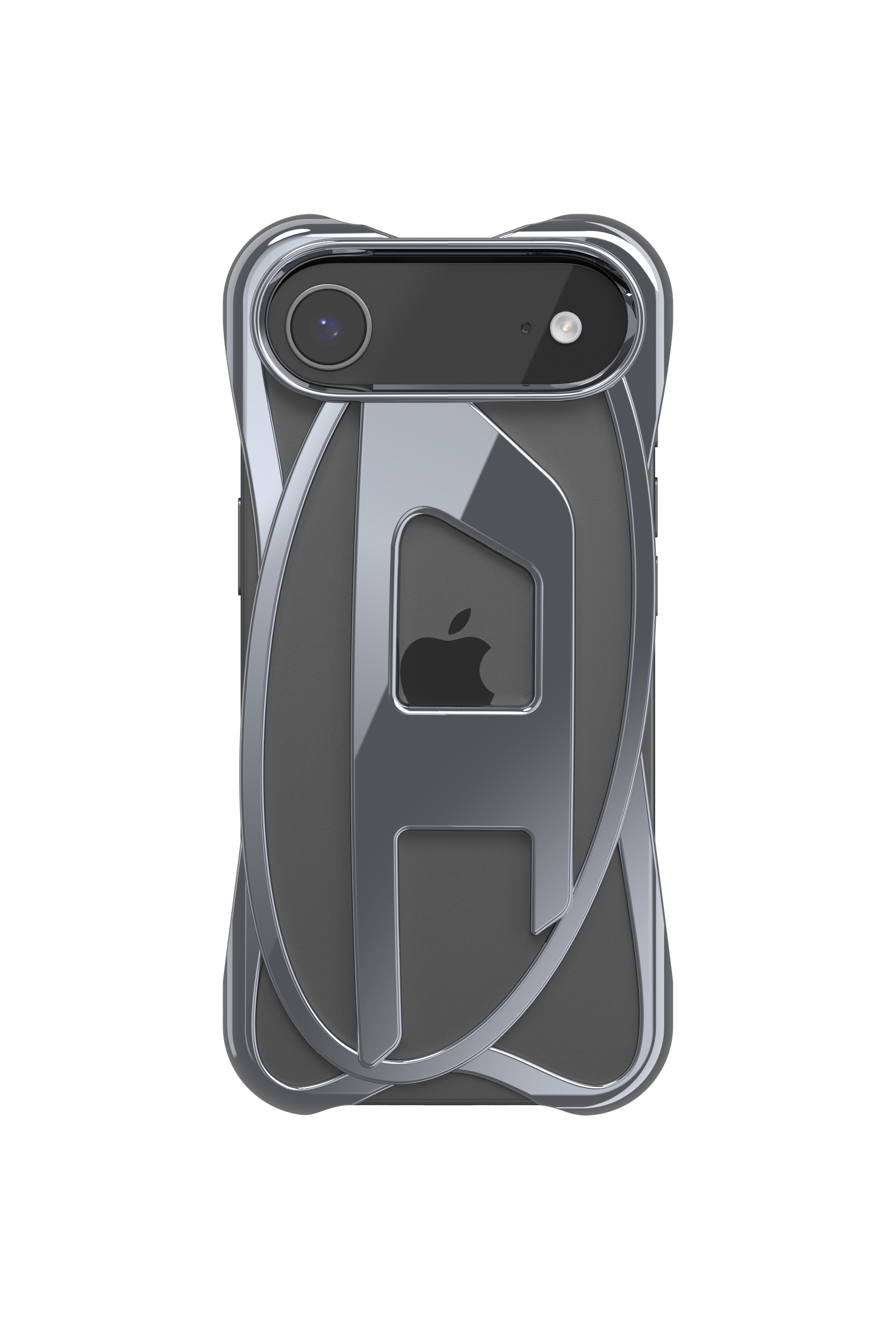 Diesel - 60444 D FRAME CASE, Unisex's Caged D glossy case for iPhone 17 Air in Dark grey - 2