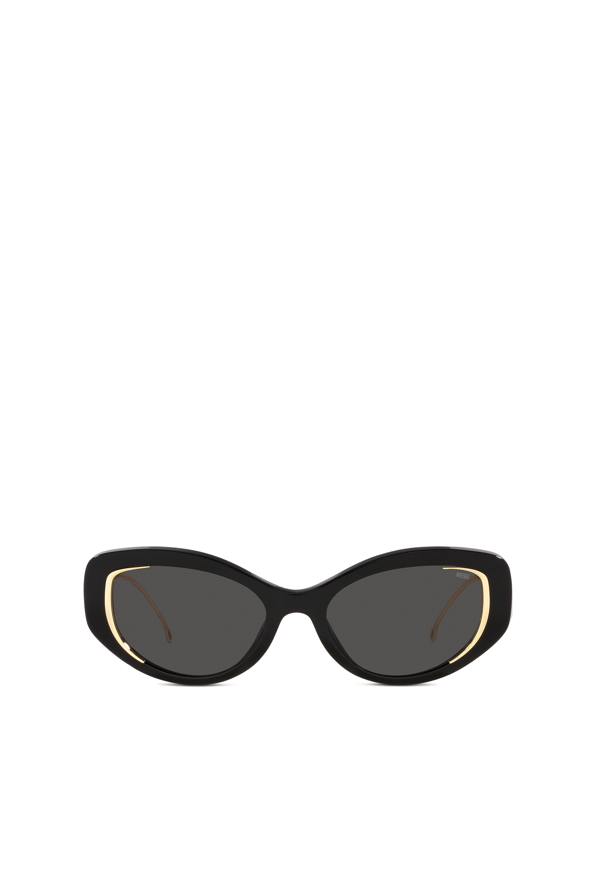 Diesel - 0DL2001, Unisex's Cat-eye style sunglasses in Black - 1