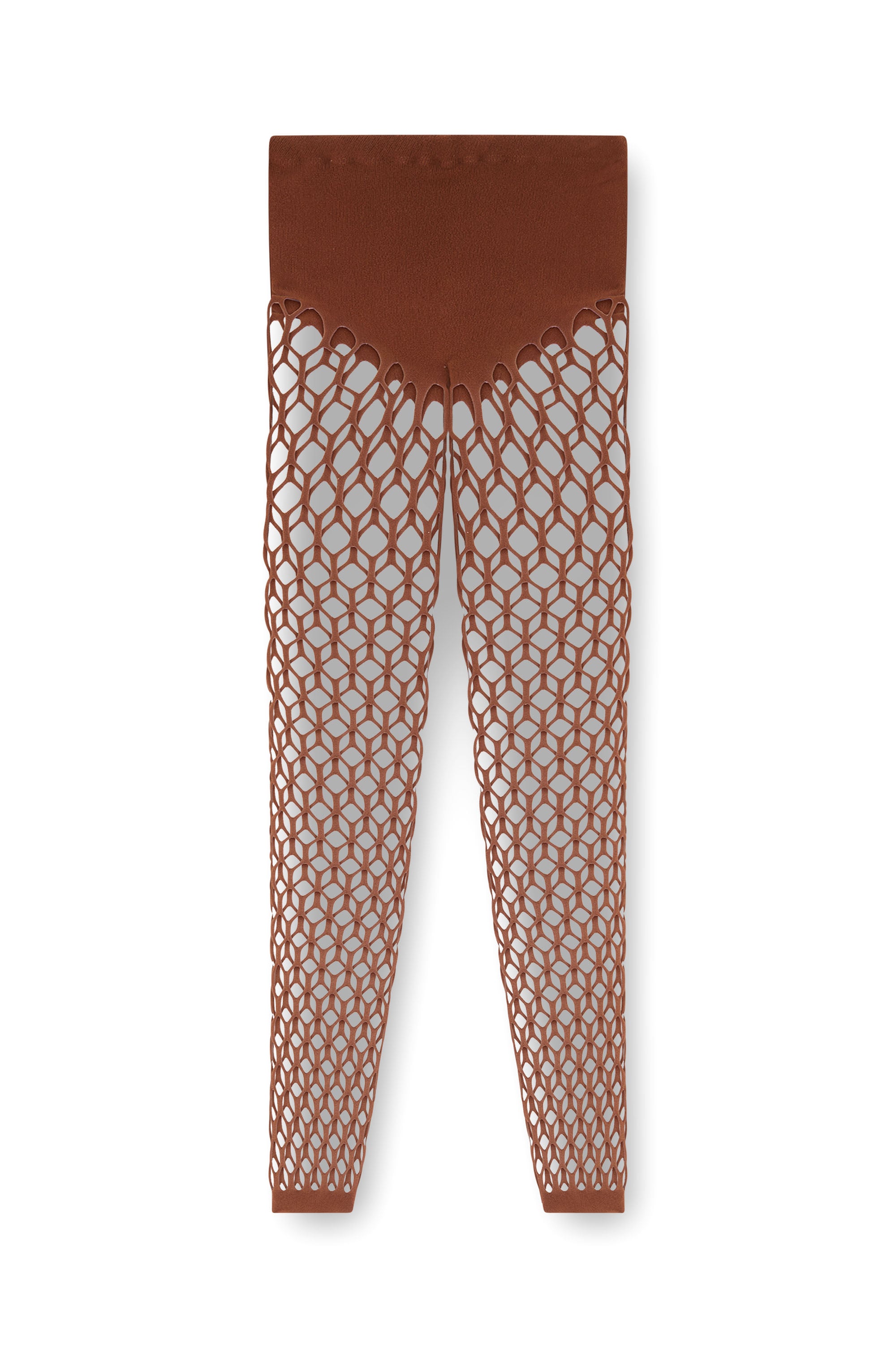 Diesel - M-ZORDA, Woman's Stretchy mesh-knit tights in Brown - 2