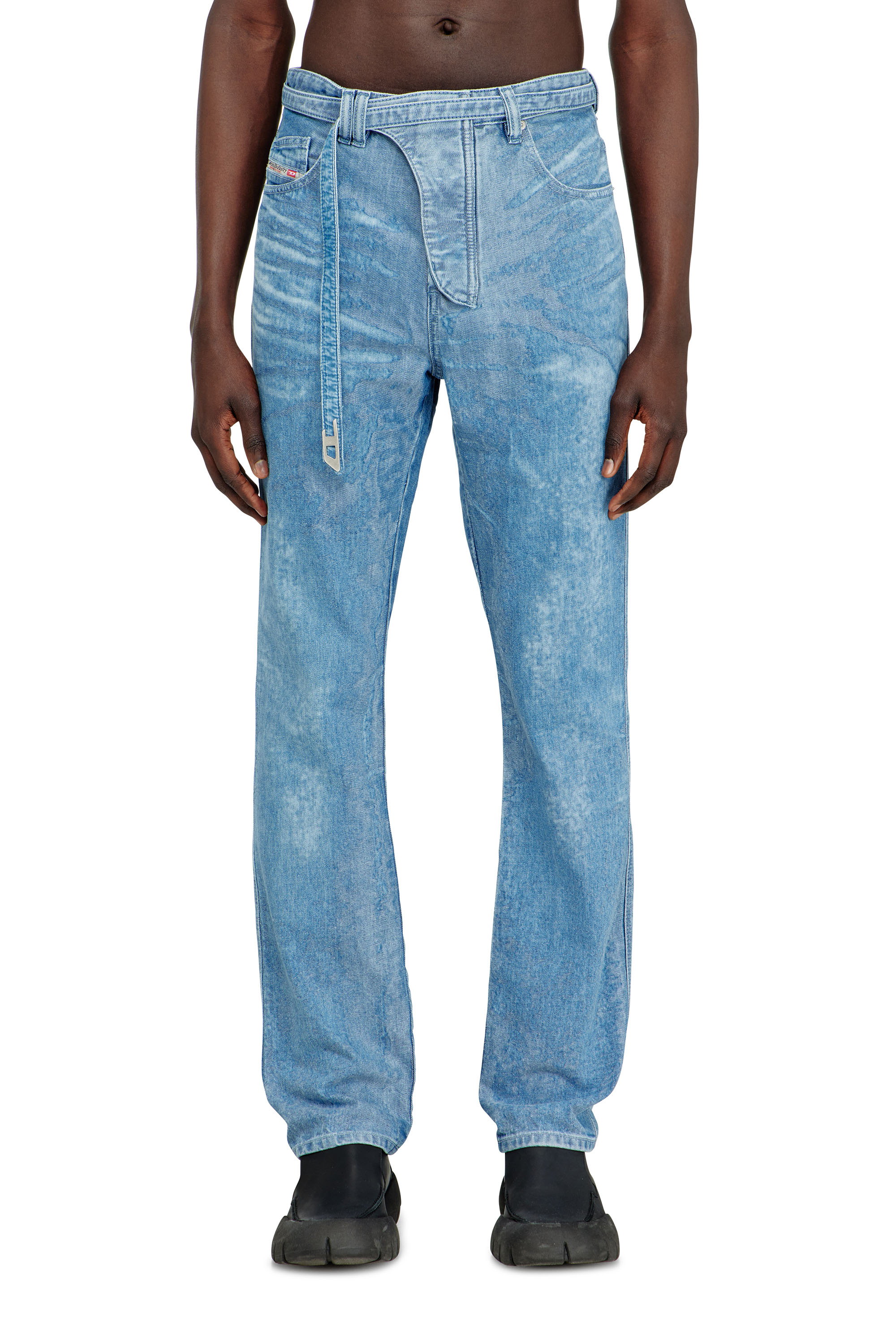 Diesel - Man's Slim Jeans D-JUREN 09P23, Light Blue - 3
