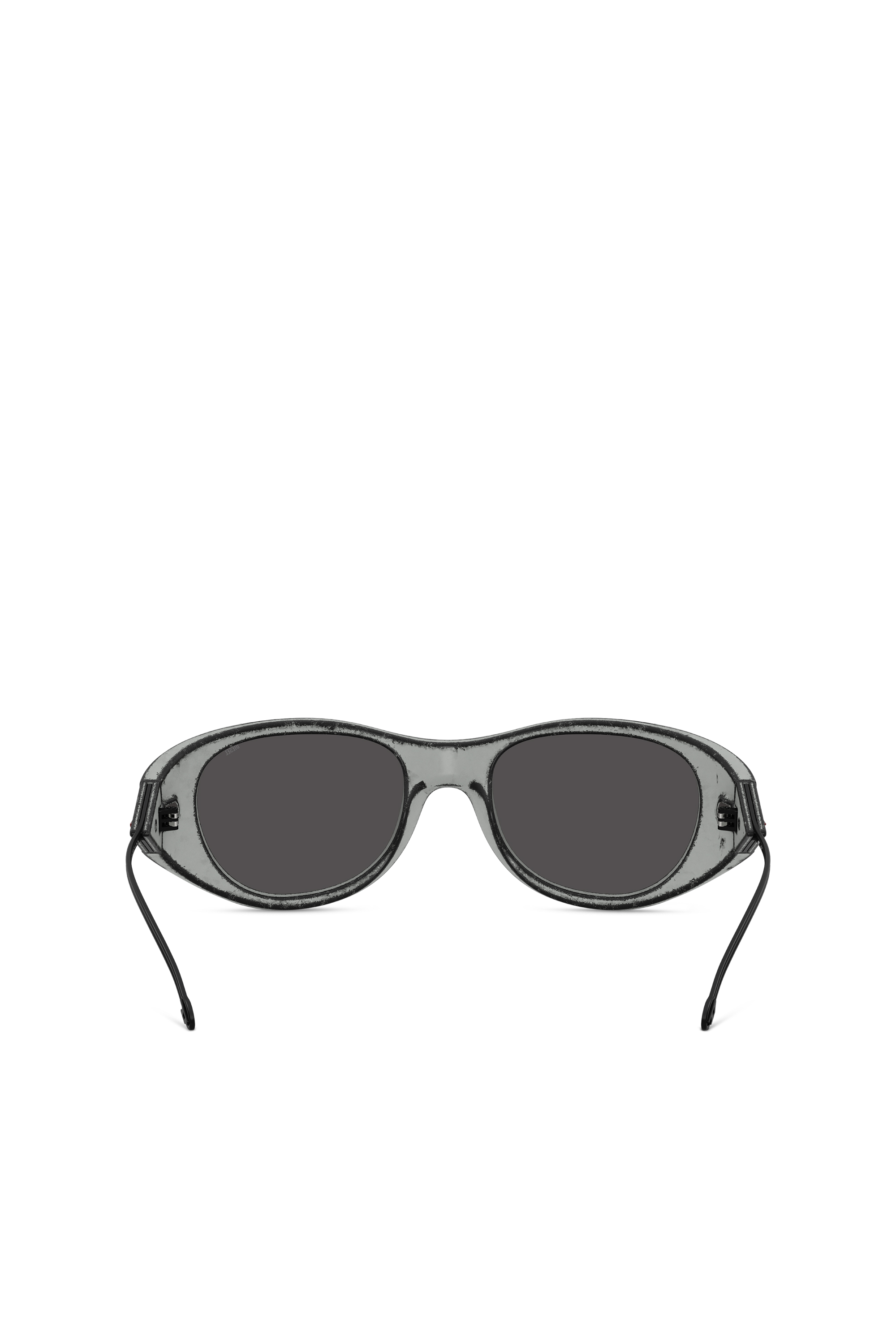 Diesel - 0DL3003, Unisex's Iconic oval sunglasses in Black/Grey - 3