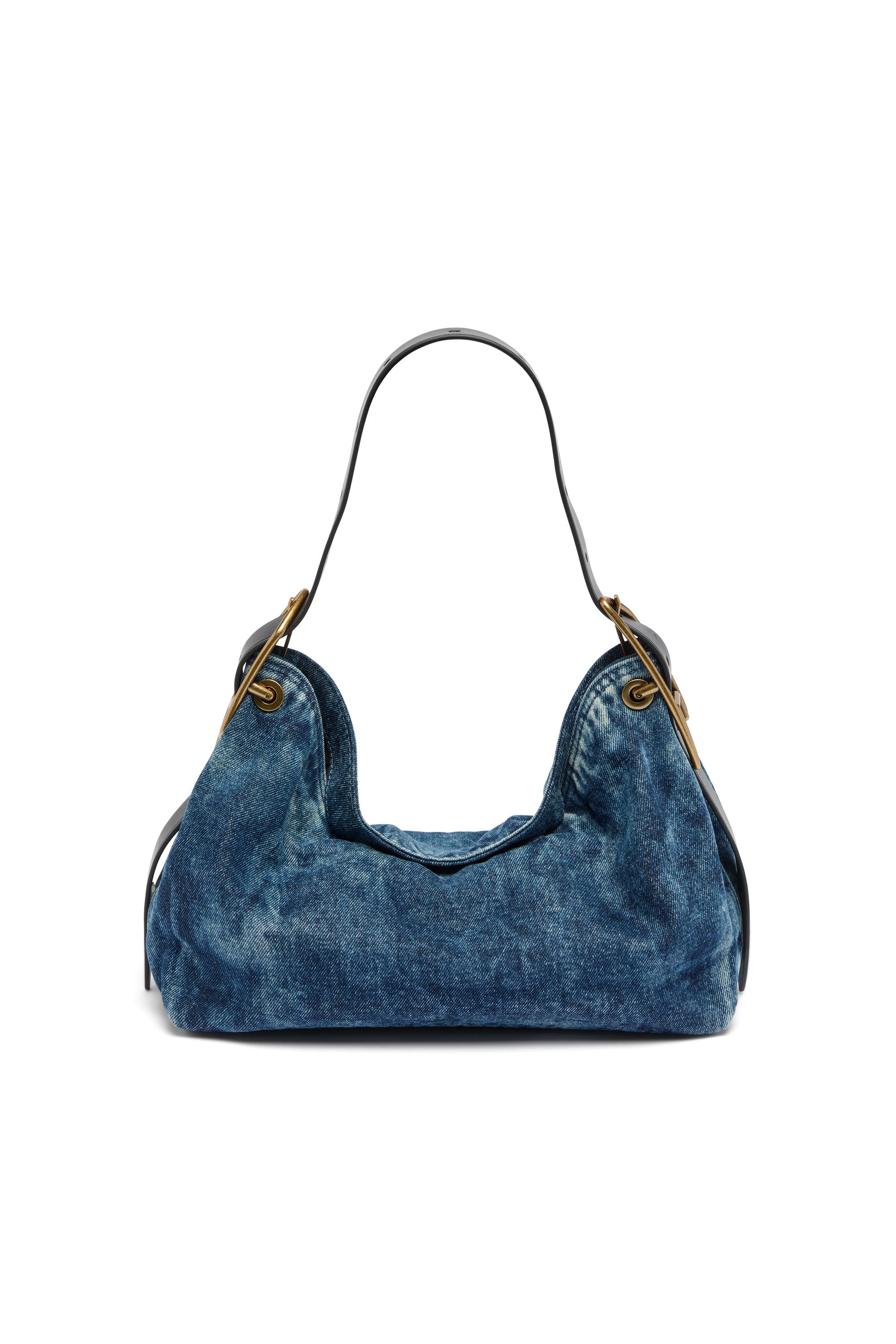 Diesel - D-LINE HOBO S, Woman's D-Line-Denim shoulder bag in Medium blue - 2