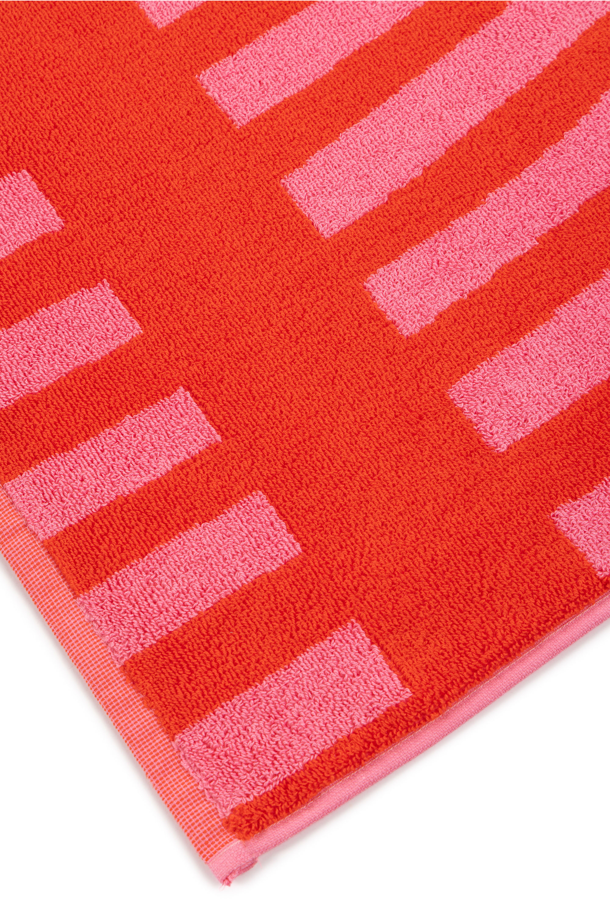 Diesel - 1018163  STRIPES PINK/RED TOWEL, Unisex's Terry towel 100x180 cm in Red - 2