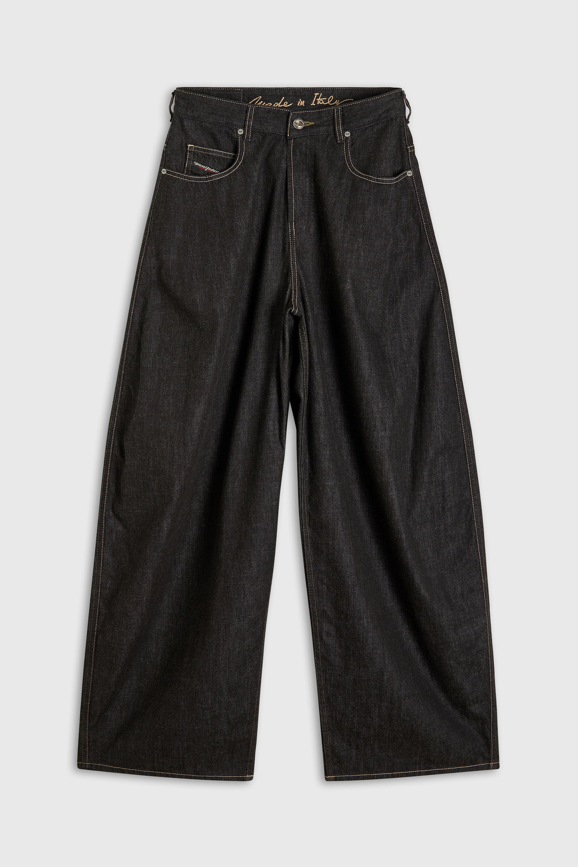 Diesel - Woman's Relaxed Jeans 1987 D-Khelz 09R42, Black/Dark grey - 2
