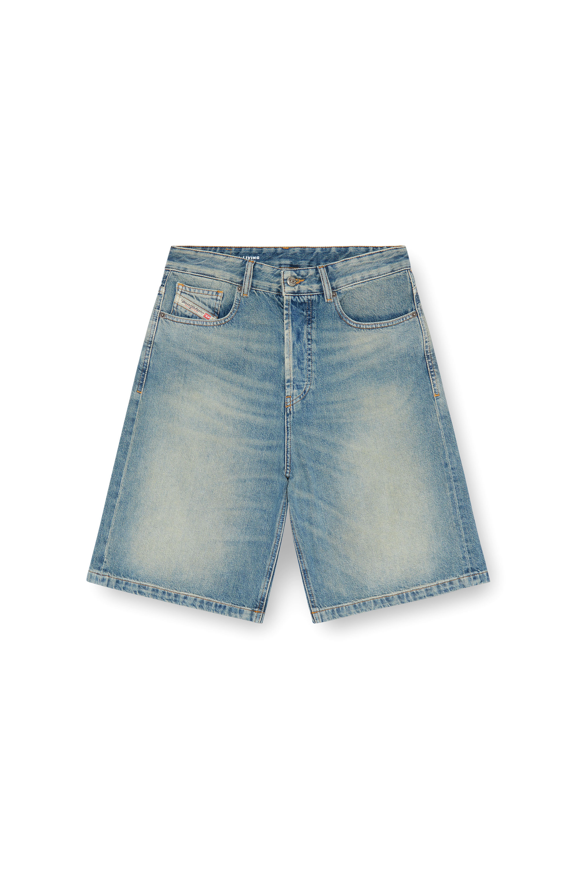 DE-SIRE-SHORT, Light Blue Diesel - DE-SIRE-SHORT, Woman's Denim shorts in Light Blue - 2