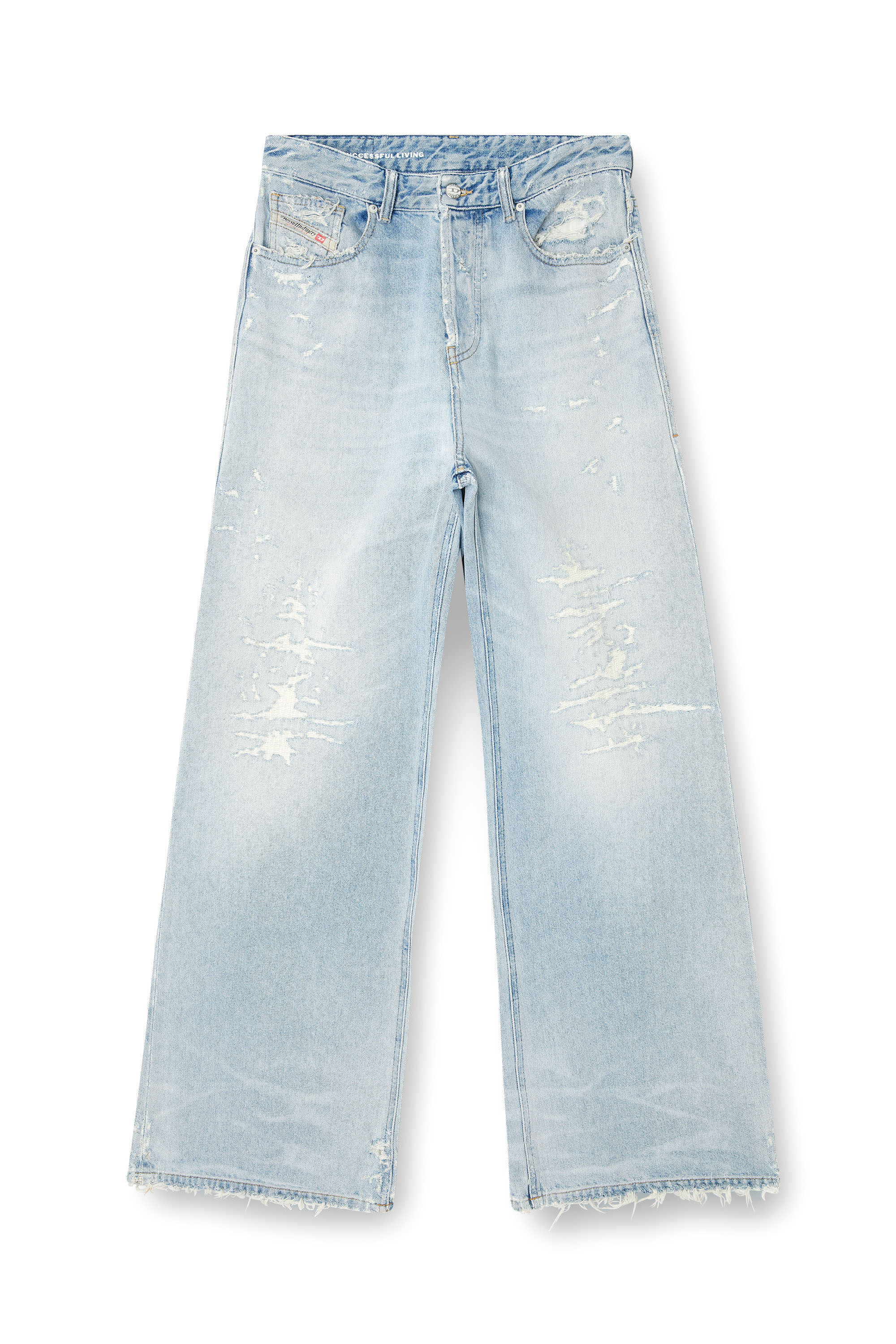 Diesel - Woman's Relaxed Jeans 1996 D-Sire 09M53, Light Blue - 2
