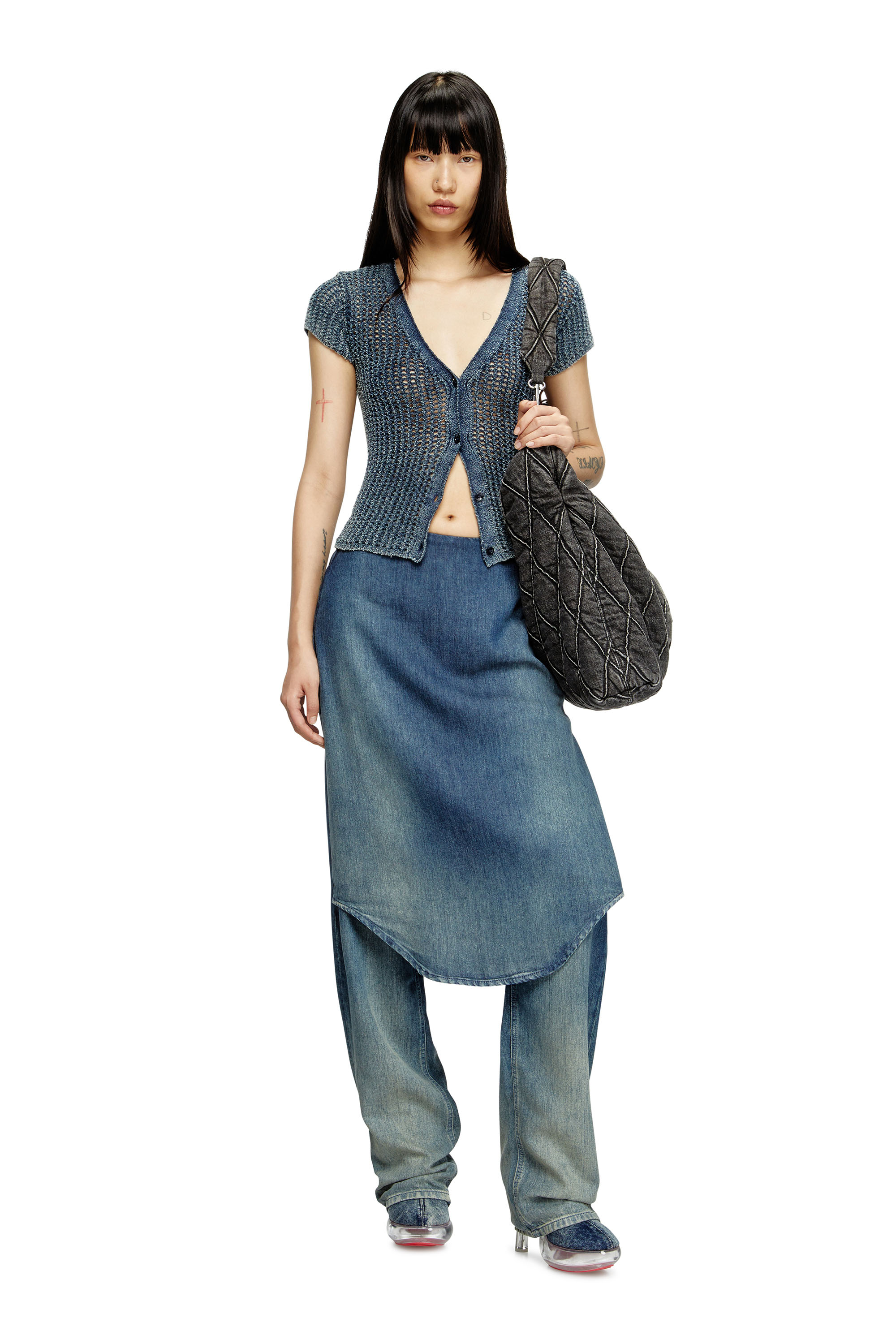 Diesel - Woman's Regular Jeans D-Arky 068SZ, Dark Blue - 1