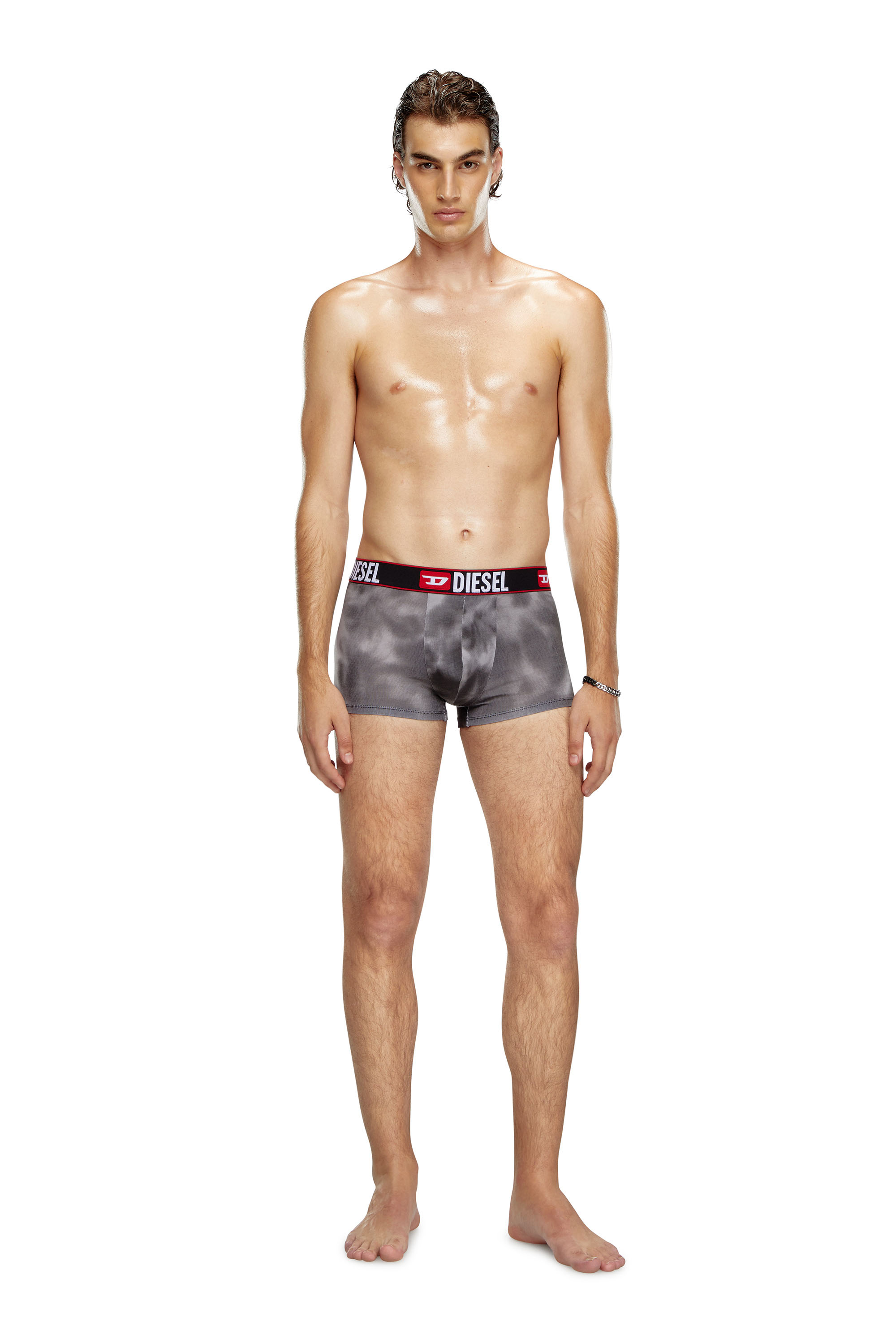 Diesel - UMBX-DAMIEN, Man's Boxer briefs with cloudy print in Black - 1