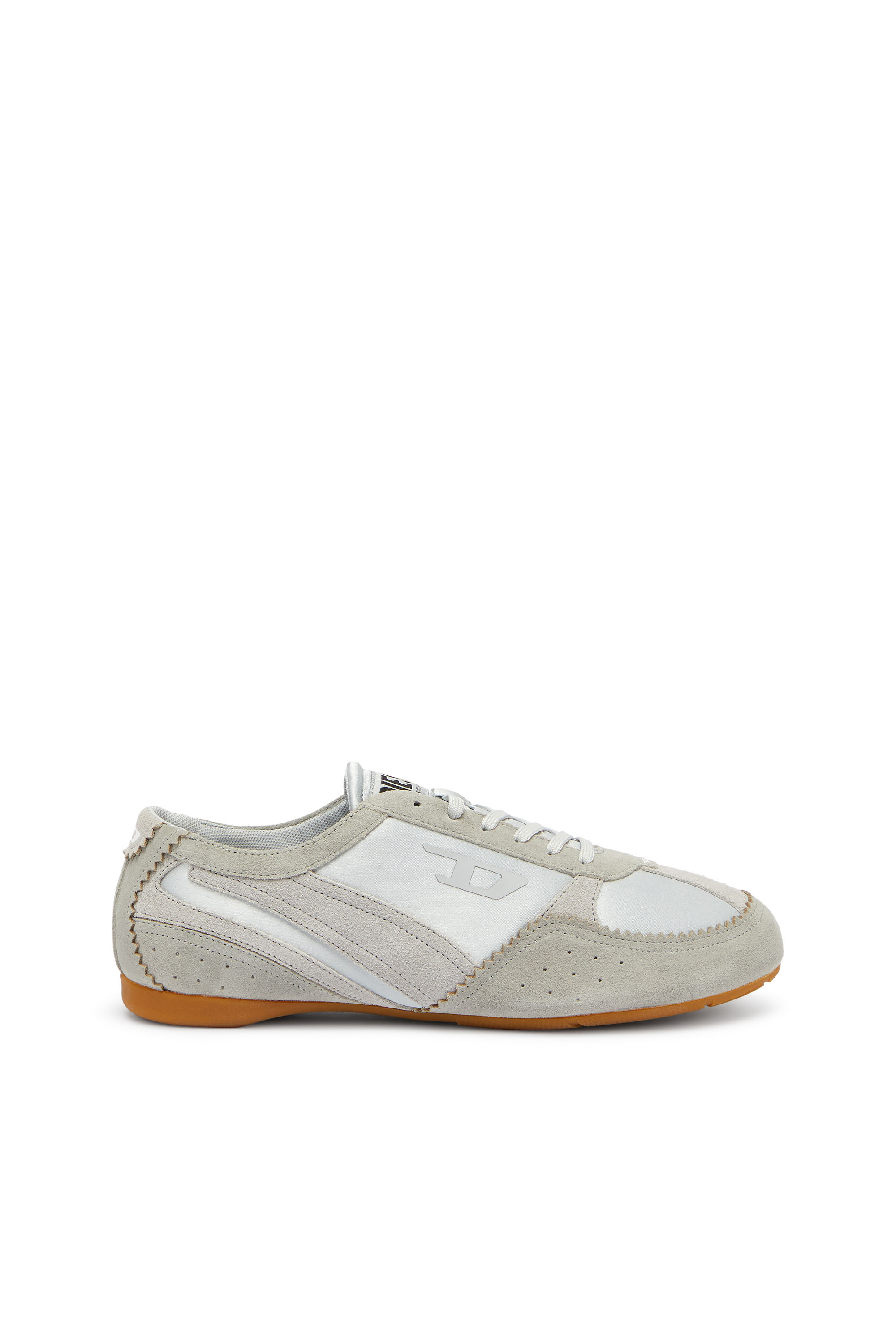 Diesel - D-MILE LOW II W, Woman's D-Mile-Flat sneakers with suede overlays in Light Blue - 1