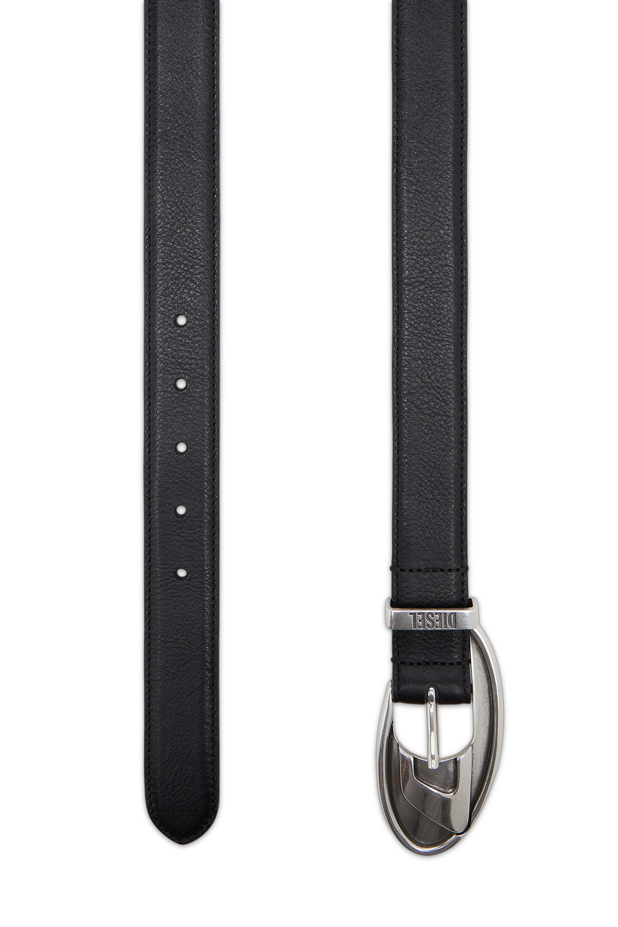 Diesel - B-D ROP 30, Unisex's 3cm belt in bonded leather in Black - 2
