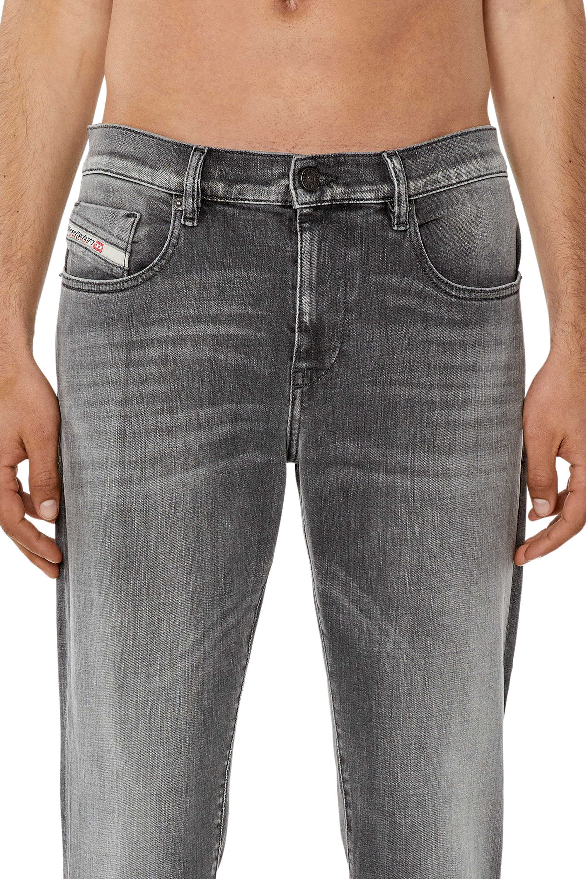 Diesel - Slim Jeans 2019 D-Strukt 09F91, Grey - Image 3