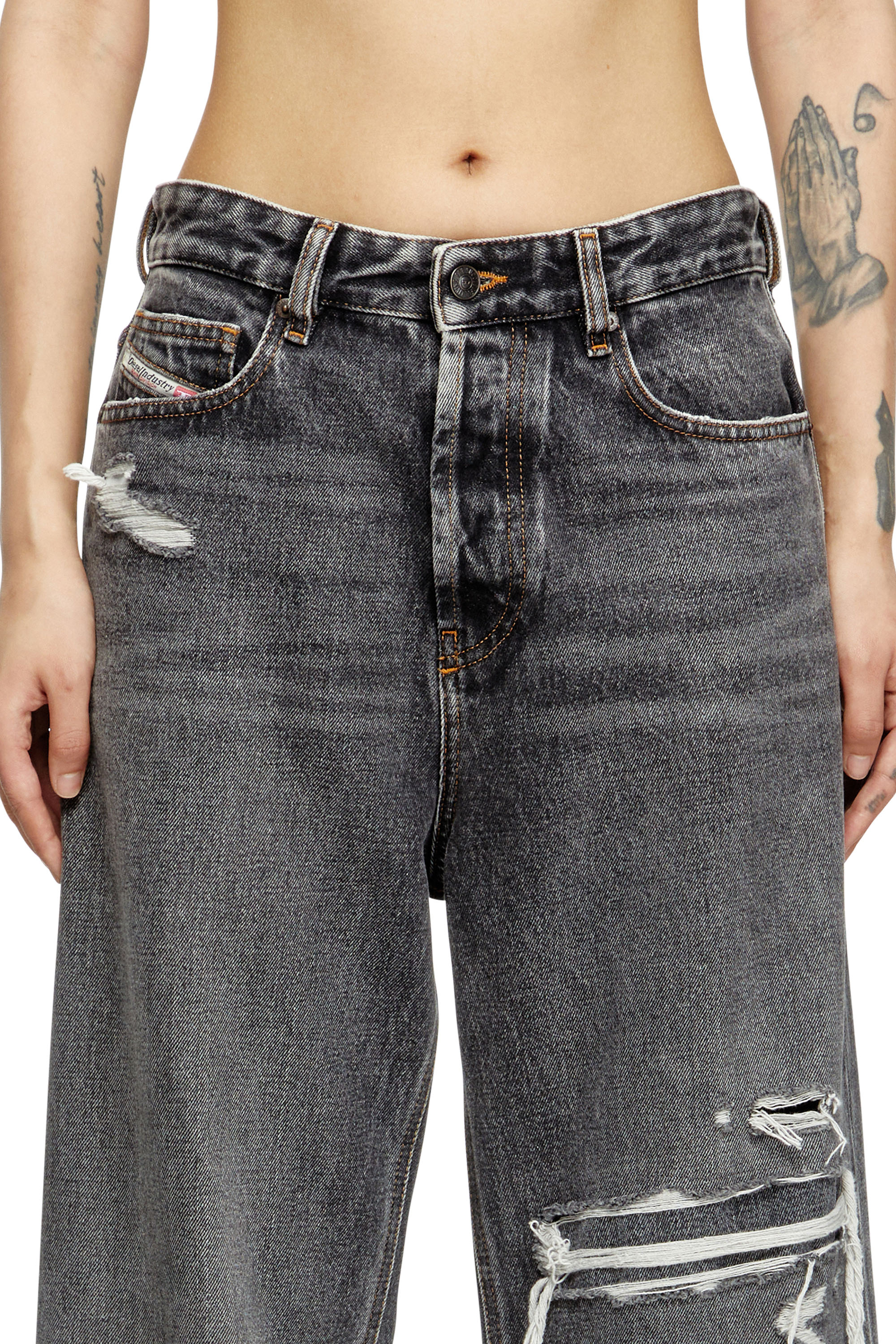 Relaxed Jeans 1996 D-Sire 007F6, Black/Dark grey Diesel - Woman's Relaxed Jeans 1996 D-Sire 007F6, Black/Dark grey - 5