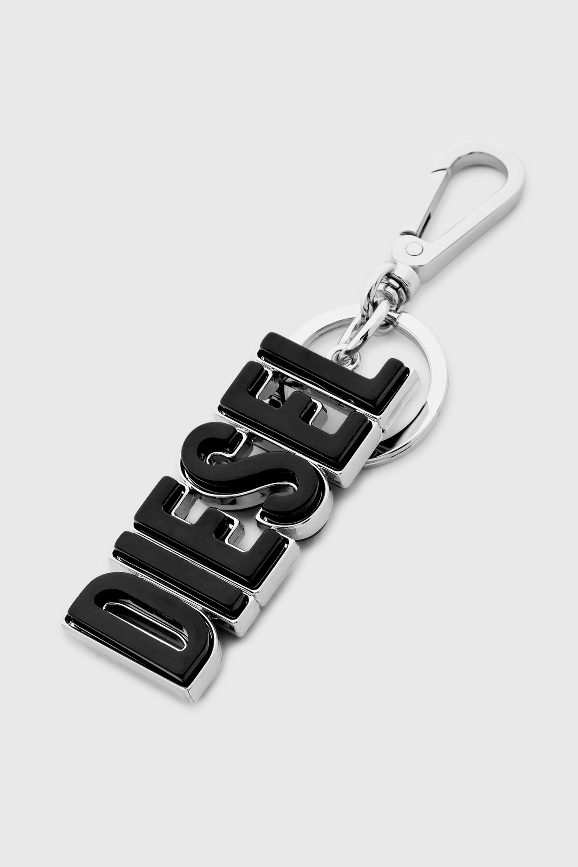 Diesel - DSL 3D KEY RING, Man's Metal and resin DIESEL keyring in Black/Red - 2