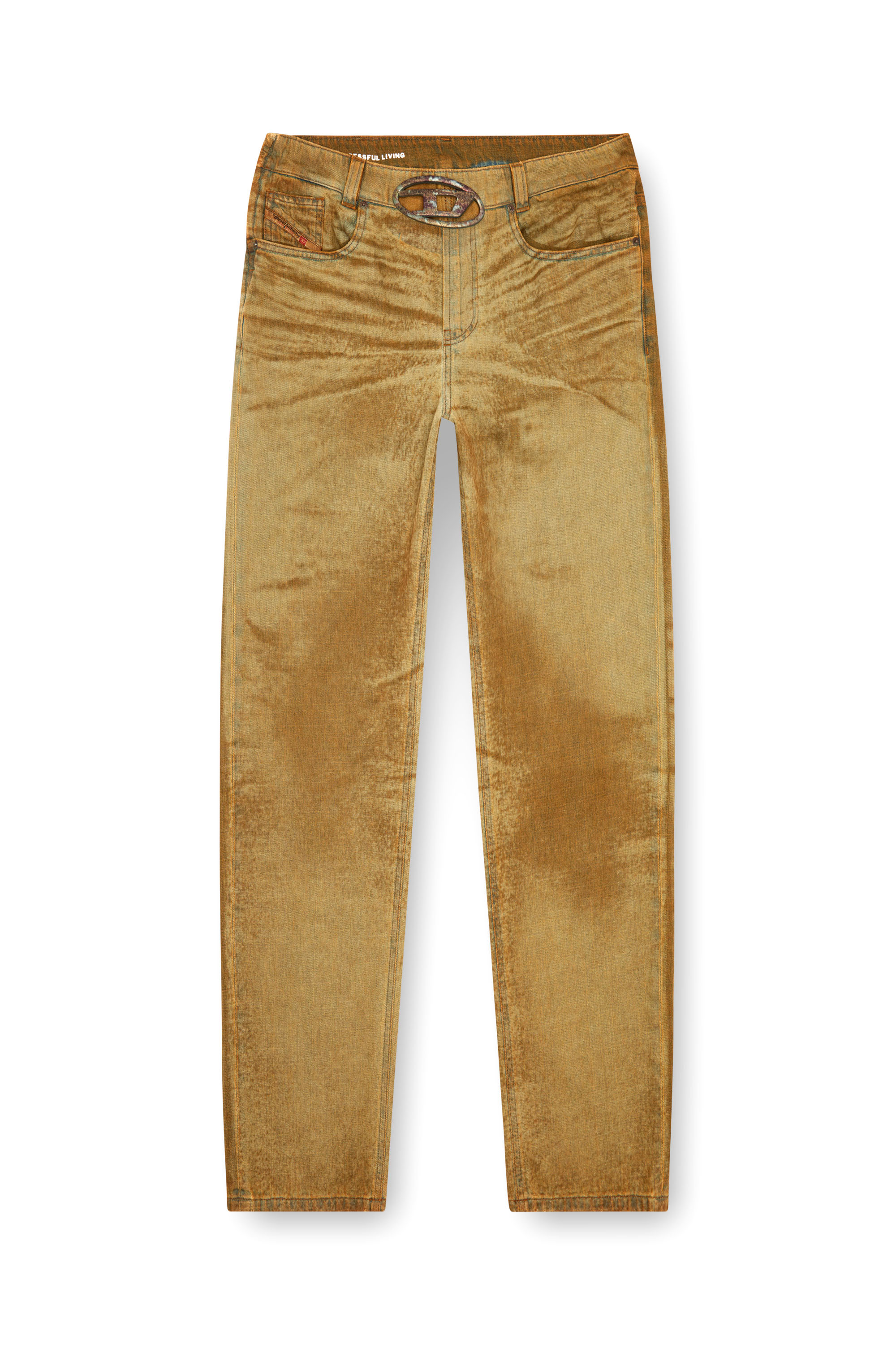 Diesel - Man's Regular Jeans 2010 D-Macs 0AJET, Light Brown - 3