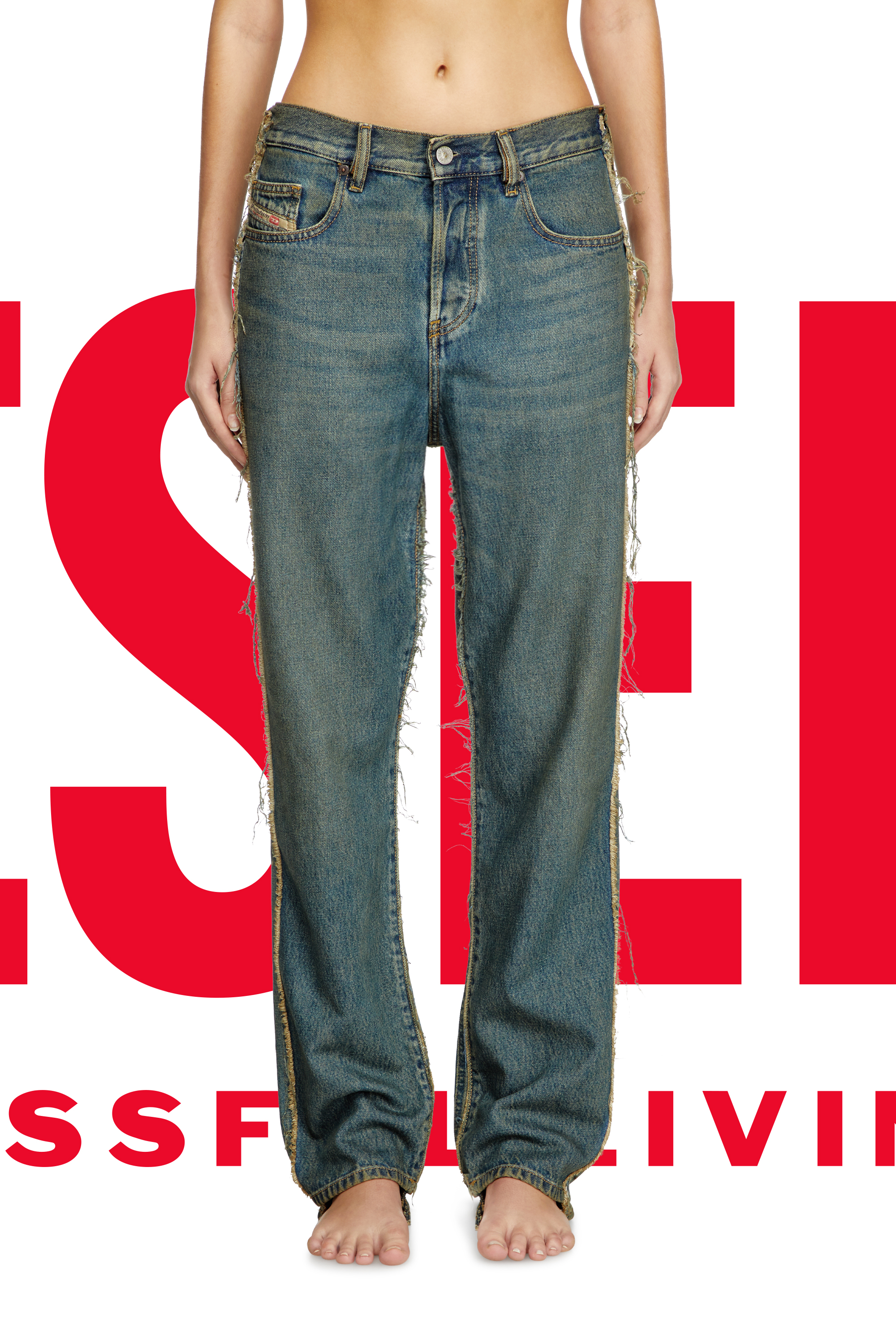 Regular Jeans Dieseloves 03 09M98, Dark Blue Diesel - Man's Regular Jeans Dieseloves 03 09M98, Dark Blue - 7