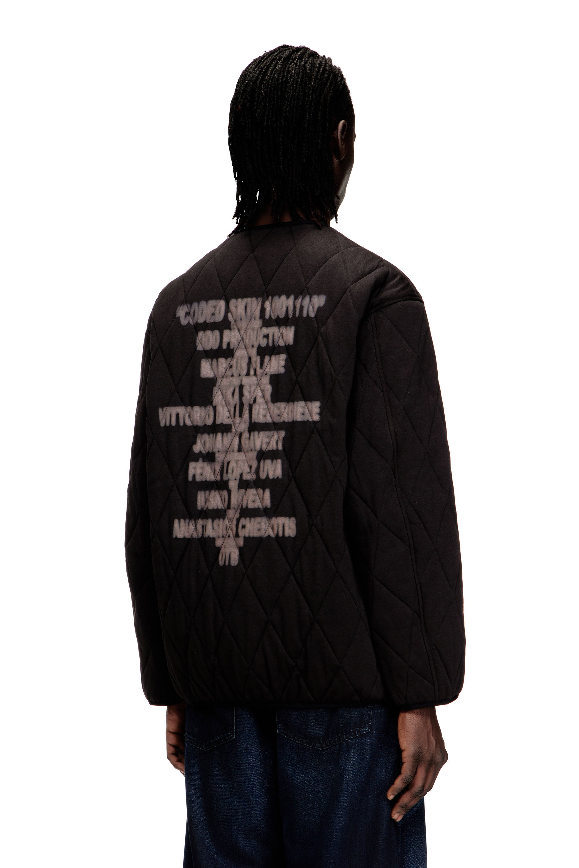 Diesel - S-BOYS, Man's Quilted liner-style jacket in Brown - 4