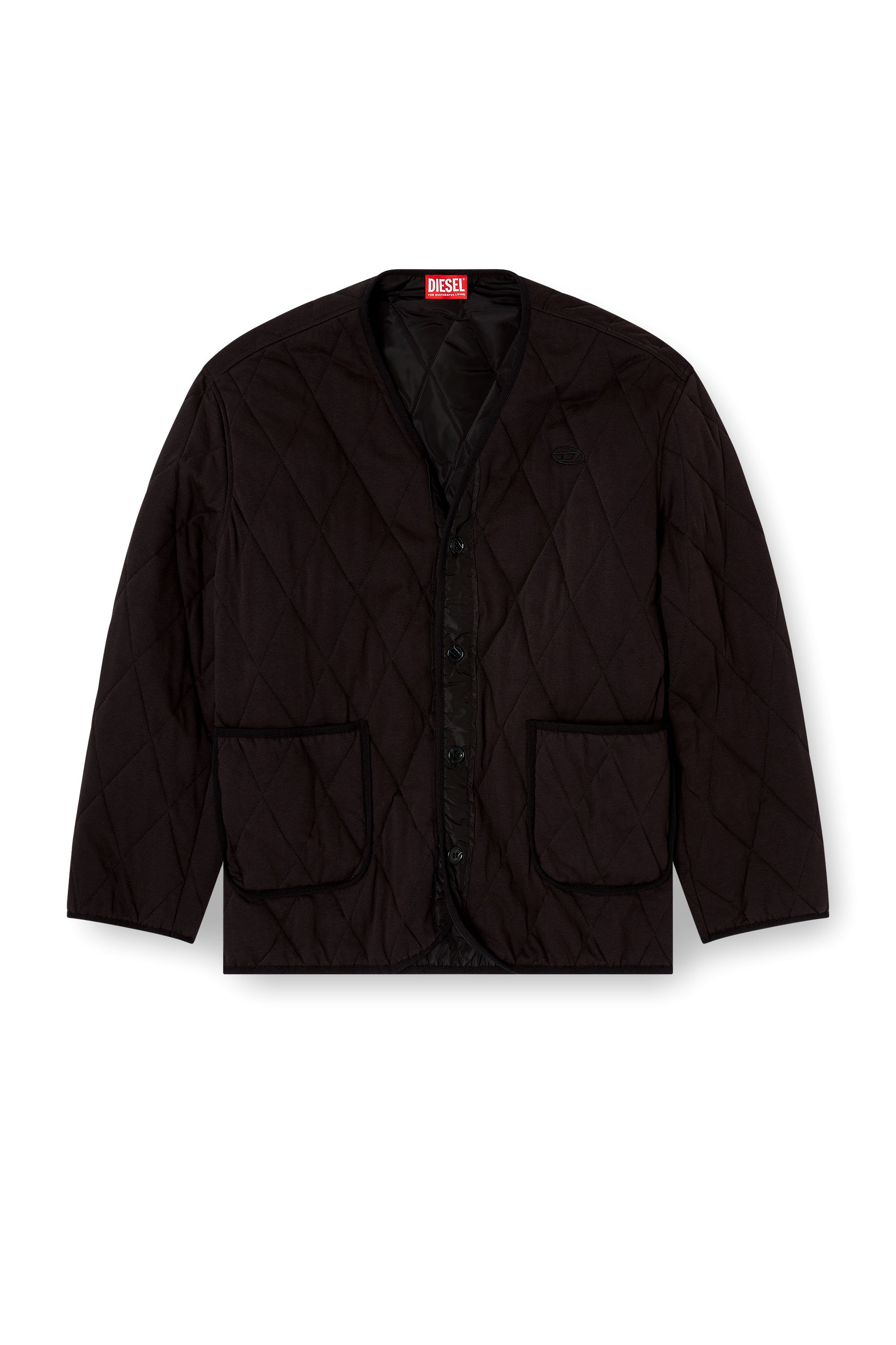 Diesel - S-BOYS, Man's Quilted liner-style jacket in Brown - 3