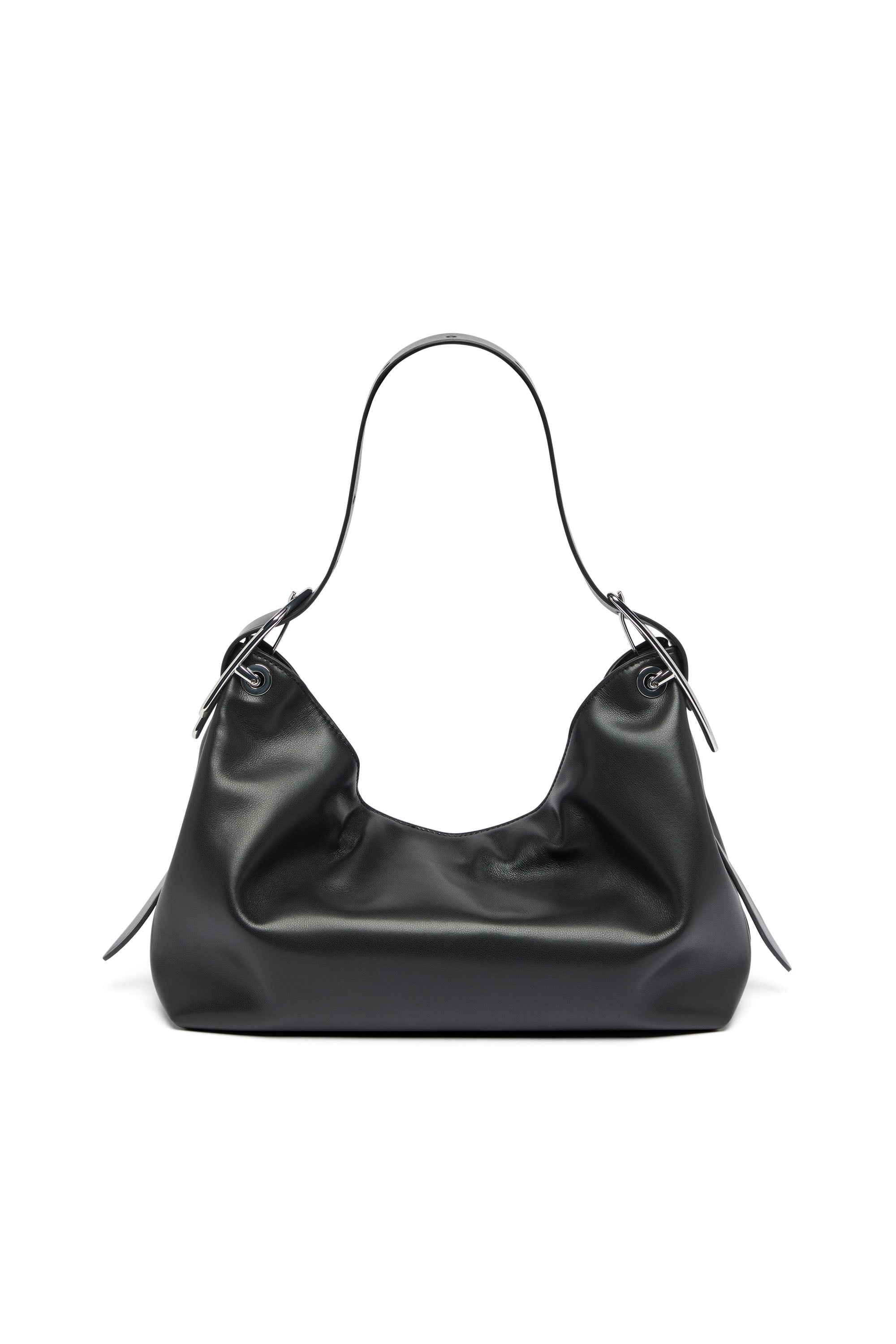 Diesel - D-LINE HOBO S, Woman's D-Line-Leather shoulder bag in Black - 4