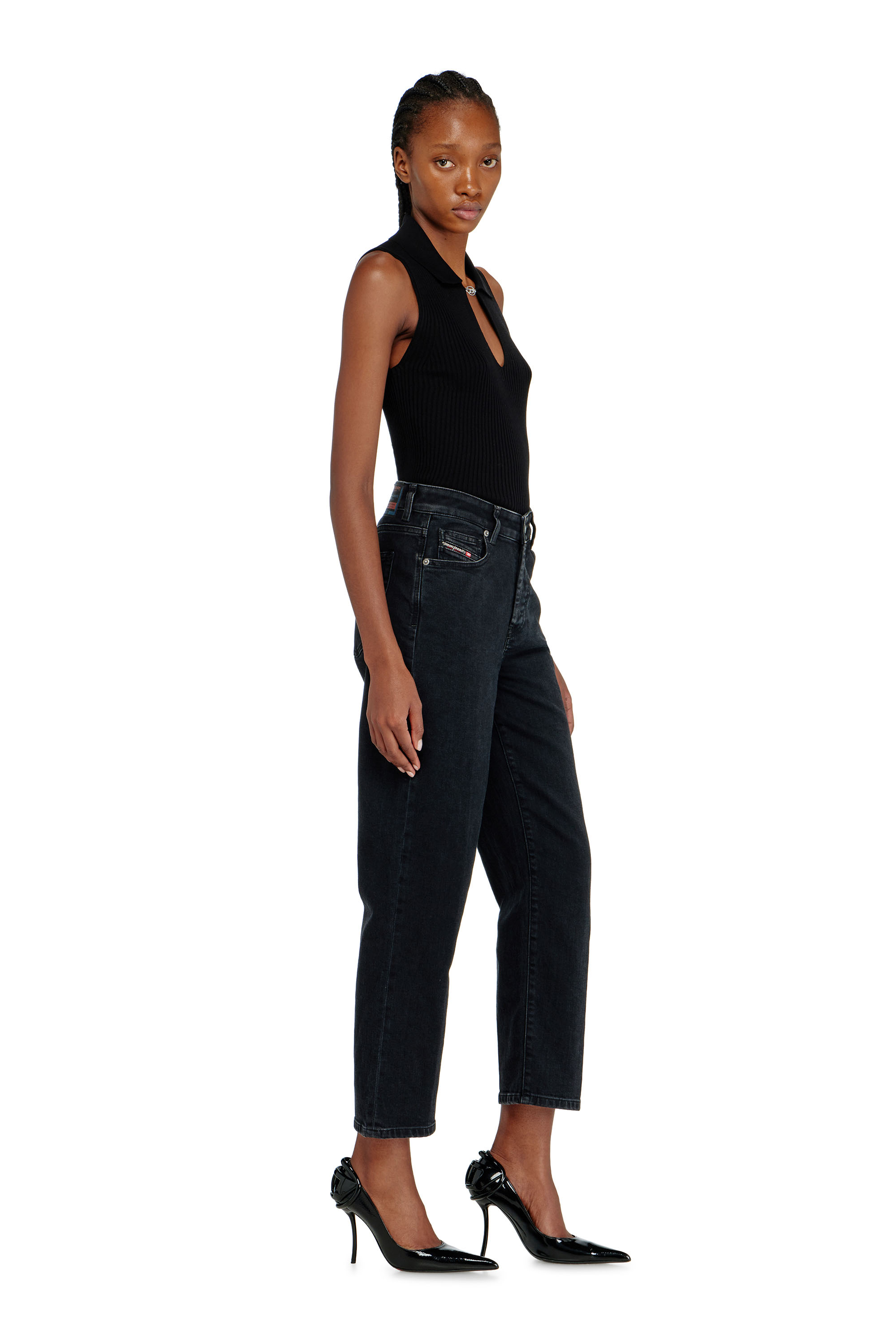 Diesel - Woman's Regular Jeans 1981 D-Went 09N89, Black/Dark grey - 2