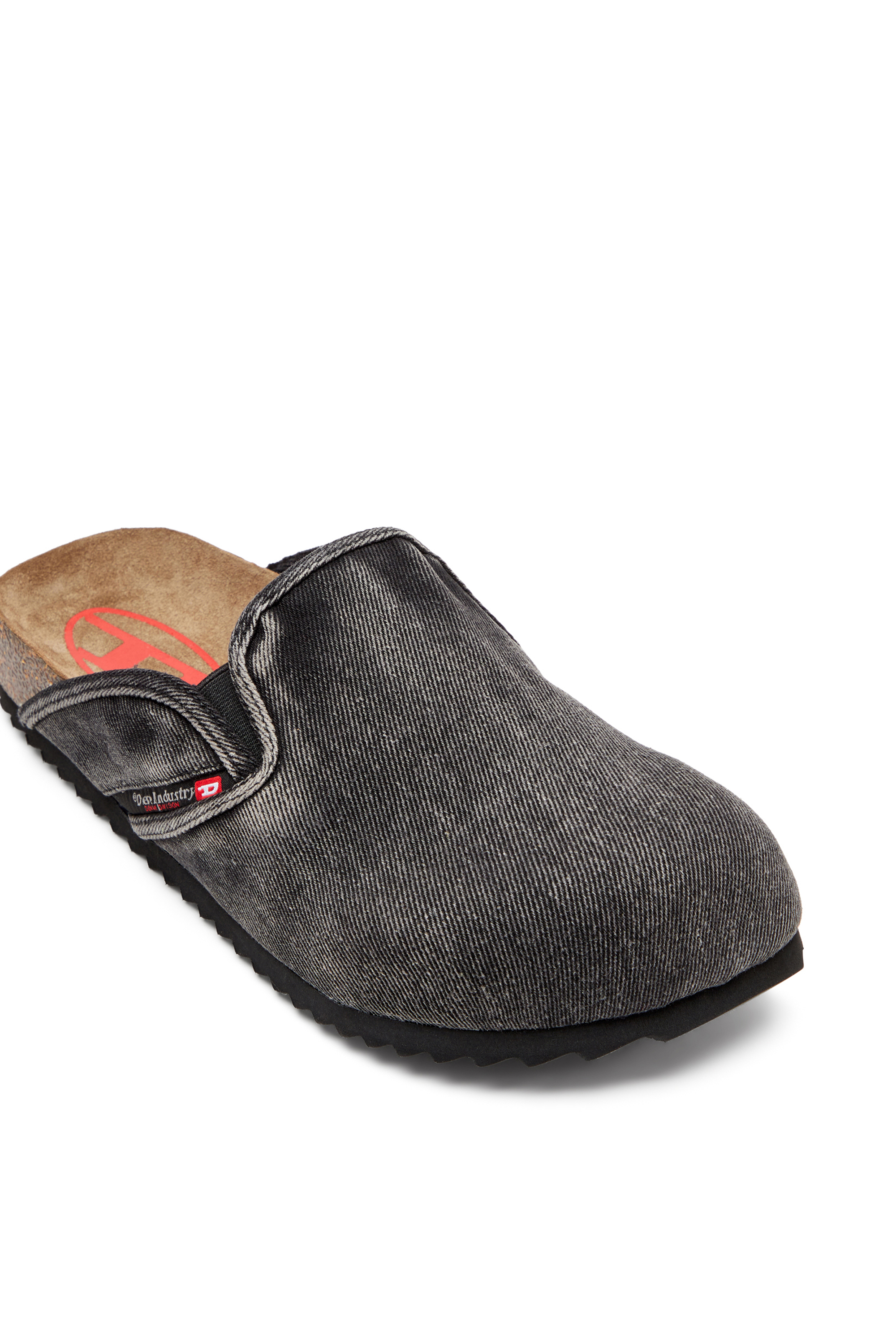 D-WOODSTOCK SLIP-ON, Black Diesel - D-WOODSTOCK SLIP-ON, Man's D-Woodstock-Denim mules in Black - 6
