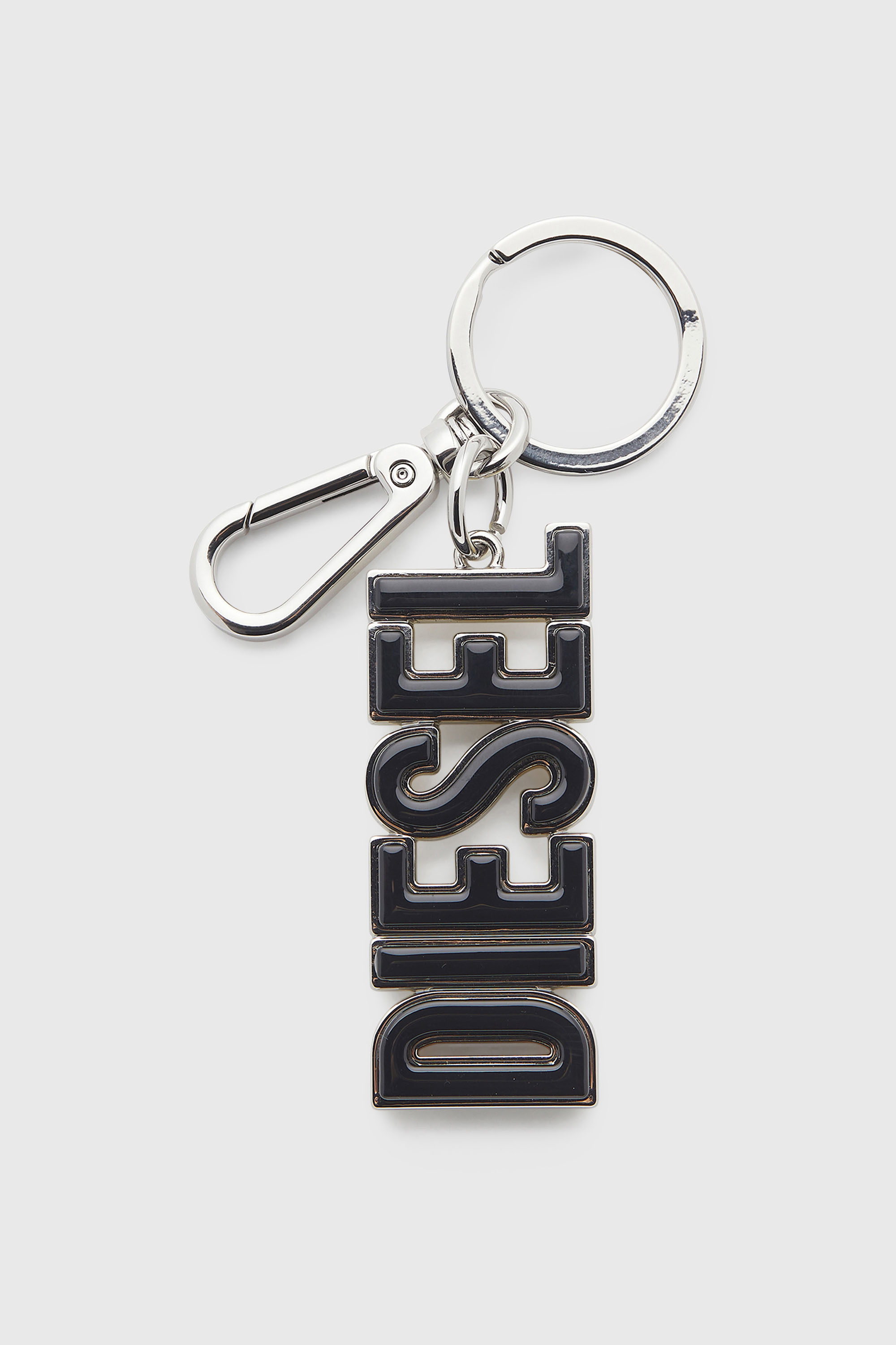Diesel - DSL 3D KEY RING, Man's Metal and resin DIESEL keyring in Black/Yellow - 1