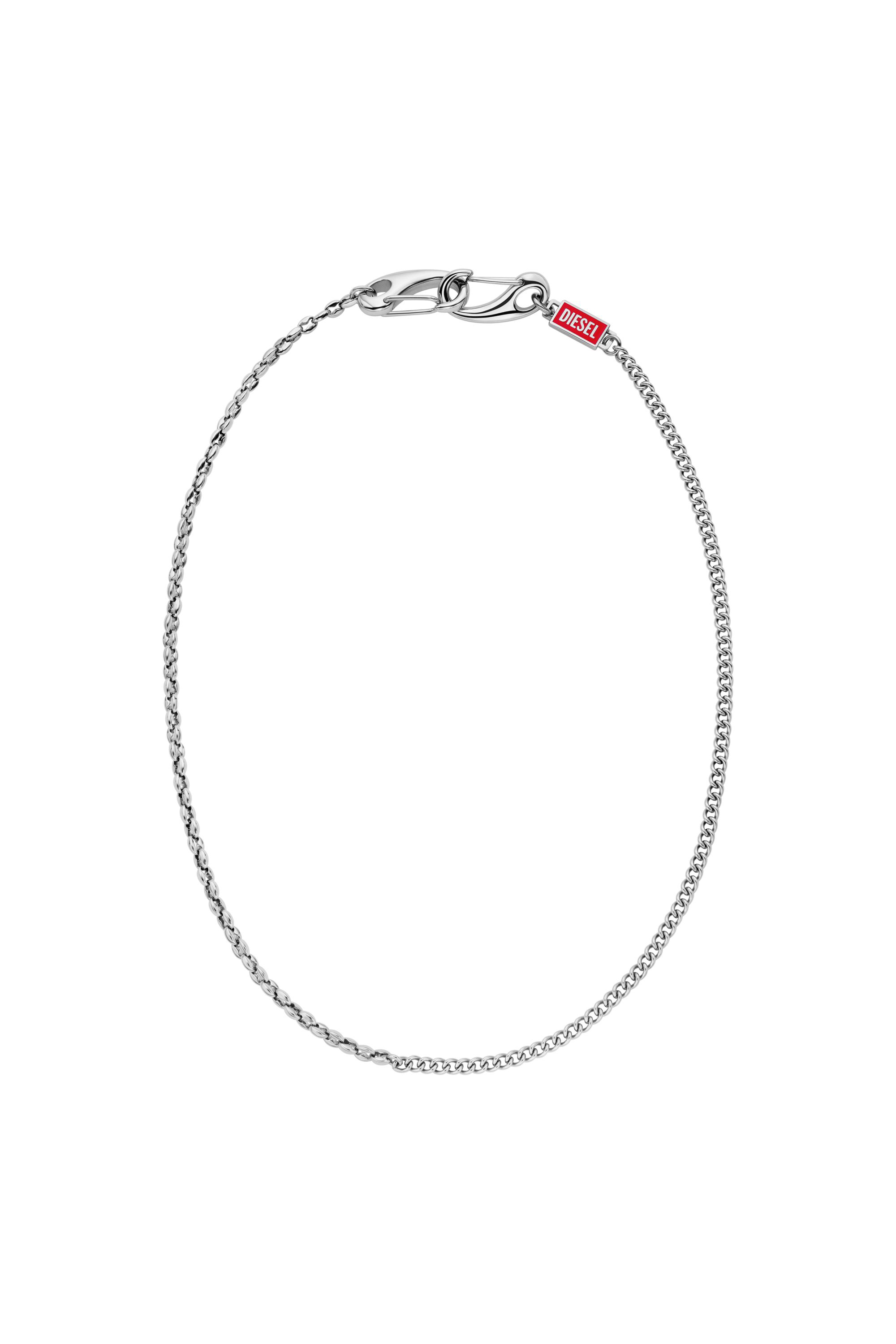 Diesel - DX1695040 JEWELLERY, Unisex's Stainless steel multi-wear chain necklace in Silver - 1