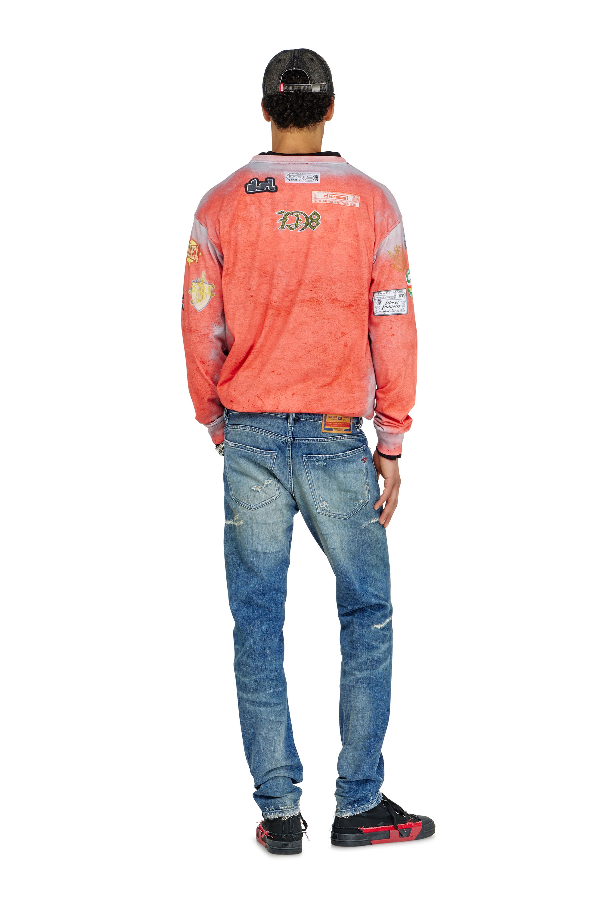 Diesel - Man's Slim Jeans 2019 D-Strukt 007EN, Medium blue - 4