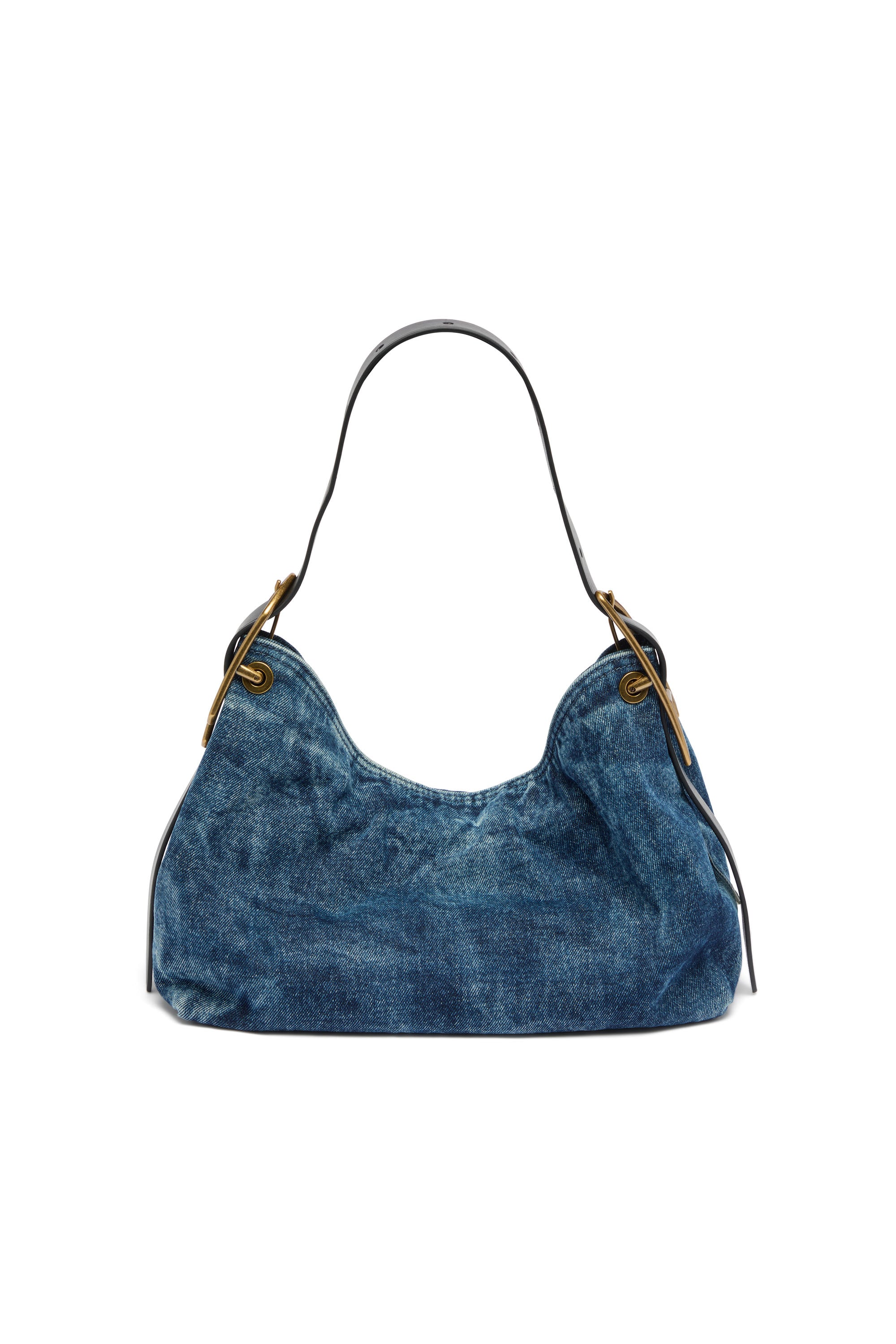 Diesel - D-LINE HOBO S, Woman's D-Line-Denim shoulder bag in Medium blue - 4