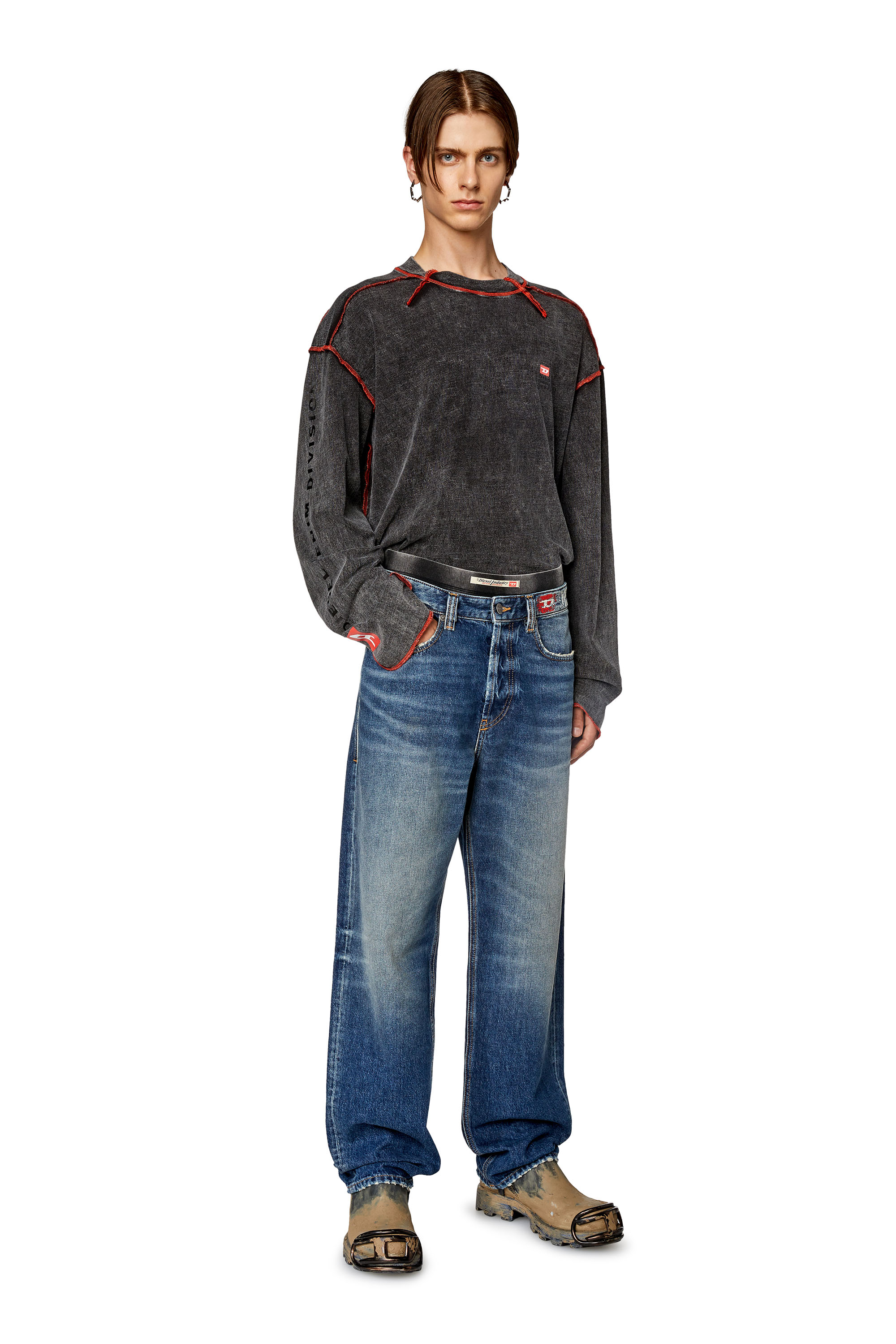 Diesel - Straight Jeans 2010 D-Macs 09H02, Medium blue - Image 4