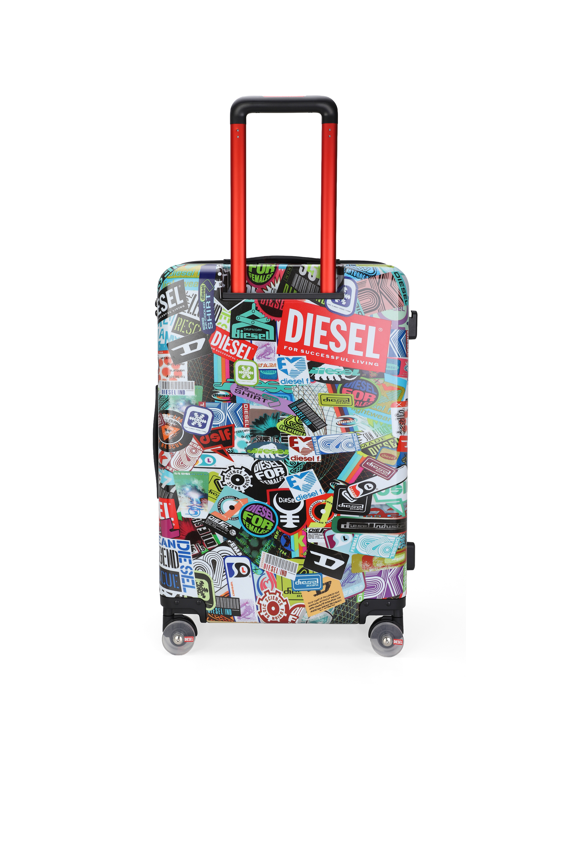 Diesel - DIESEL PC PRINTED TROLLEY-STICKERS- DSL0, Unisex's Sticker style suitcase size M in Multicolor - 2