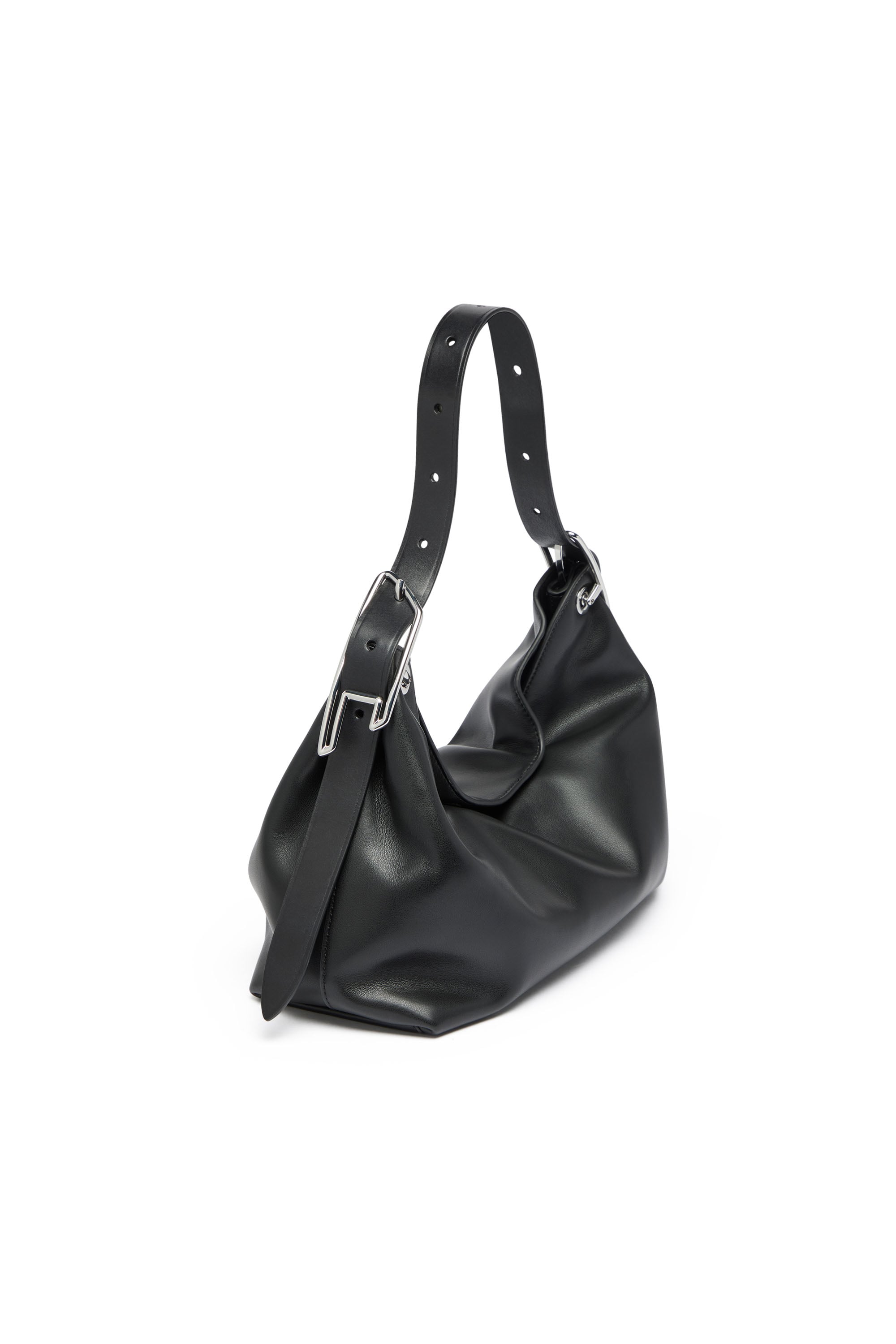 Diesel - D-LINE HOBO S, Woman's D-Line-Leather shoulder bag in Black - 3