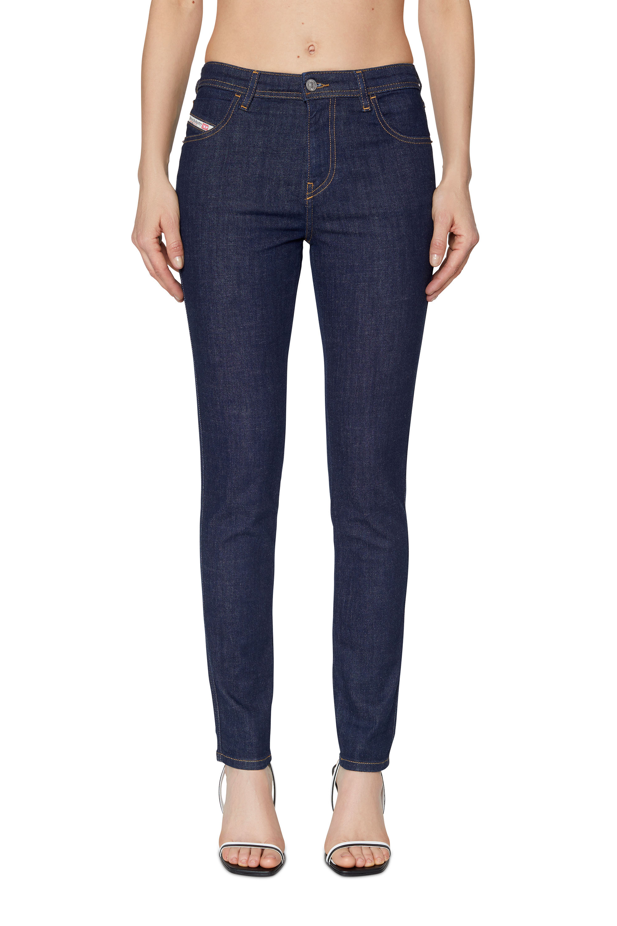 Diesel - Skinny Jeans 2015 Babhila Z9C17, Dark Blue - Image 1