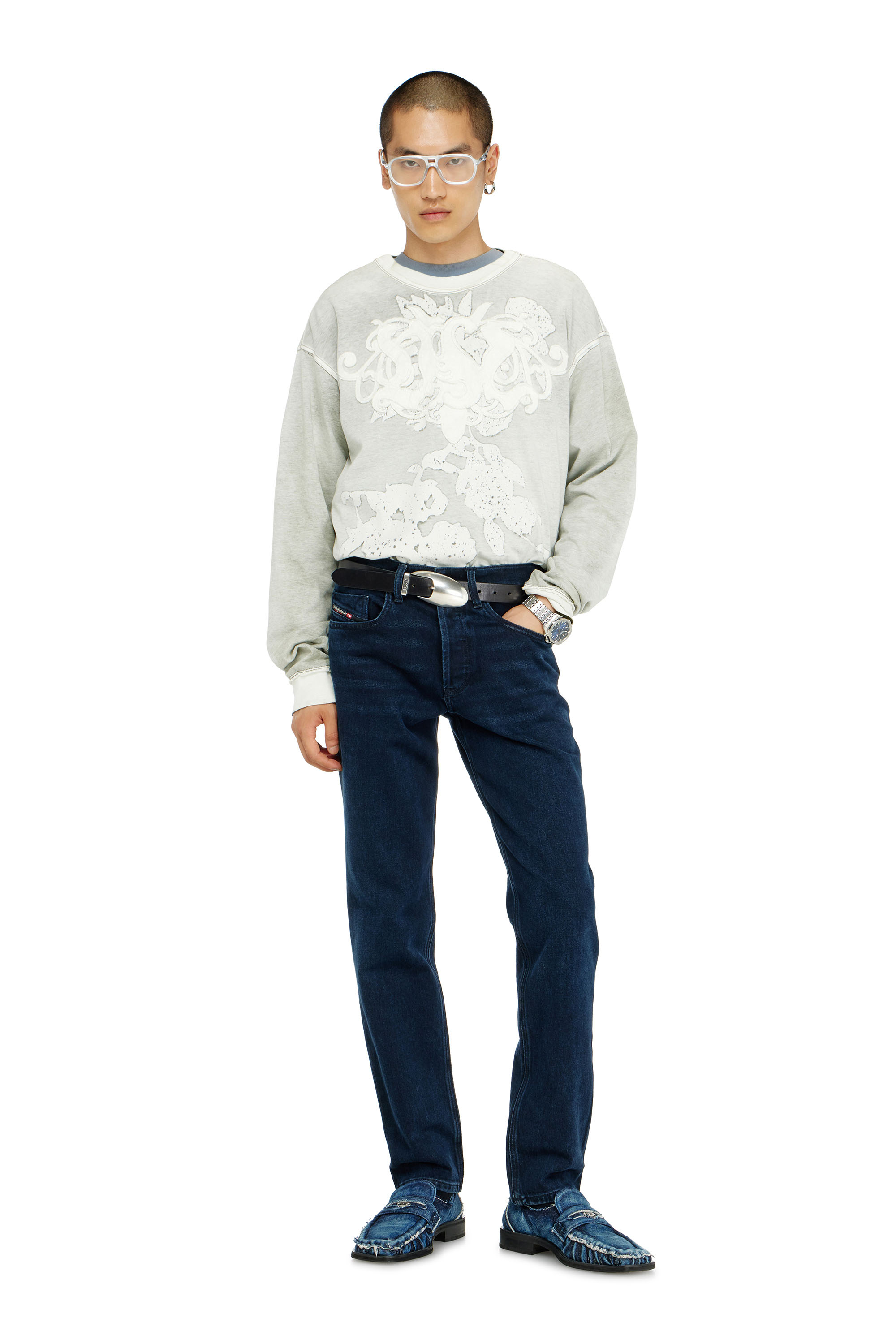 Diesel - Man's Regular Jeans 2023 D-Finitive 0KBBJ, Dark Blue - 1