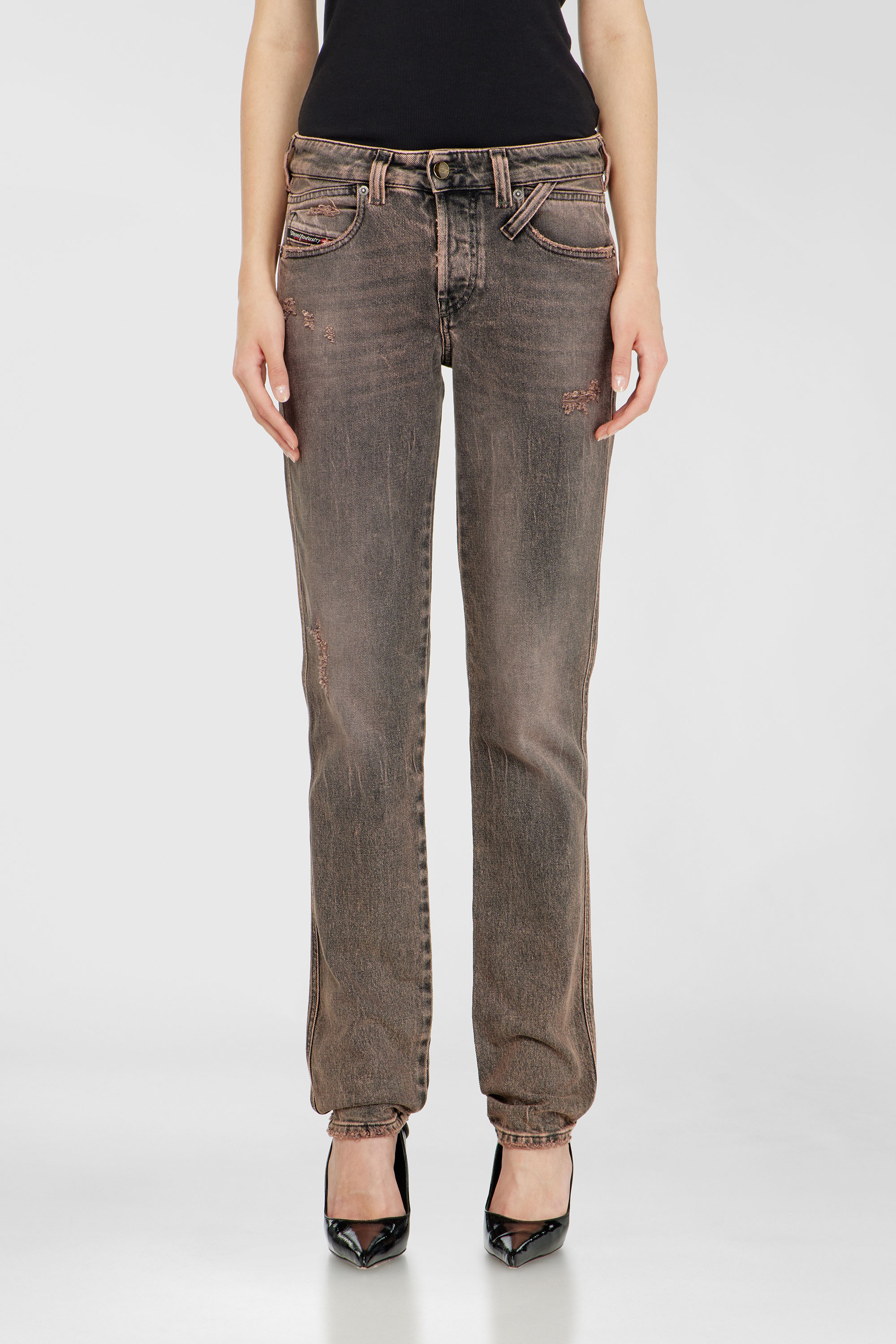 Diesel - Woman's Slim Jeans 1992 D-Jiann 09P45, Pink - 4