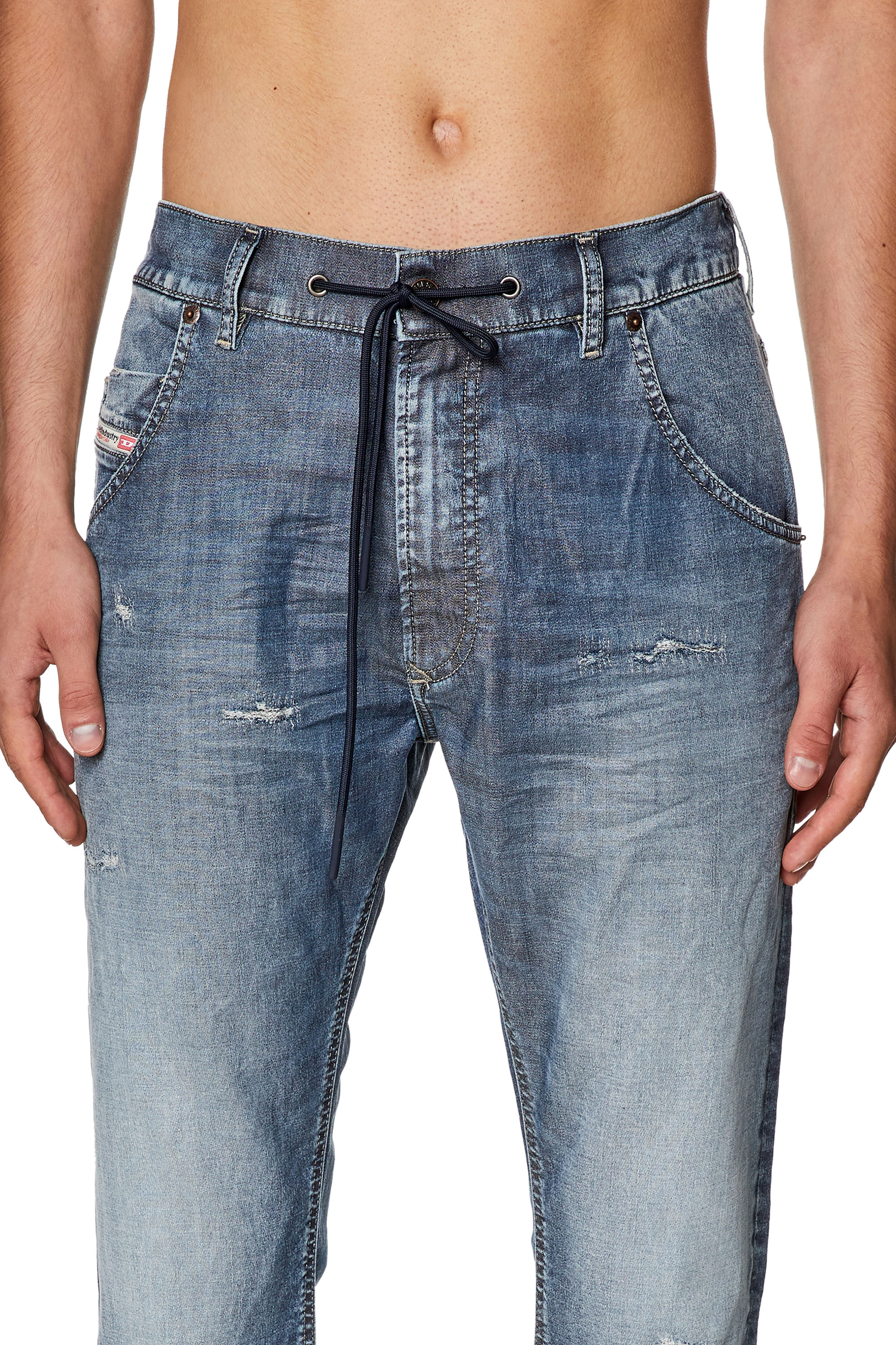 Diesel - Tapered Krooley JoggJeans® E9H13, Medium blue - Image 3
