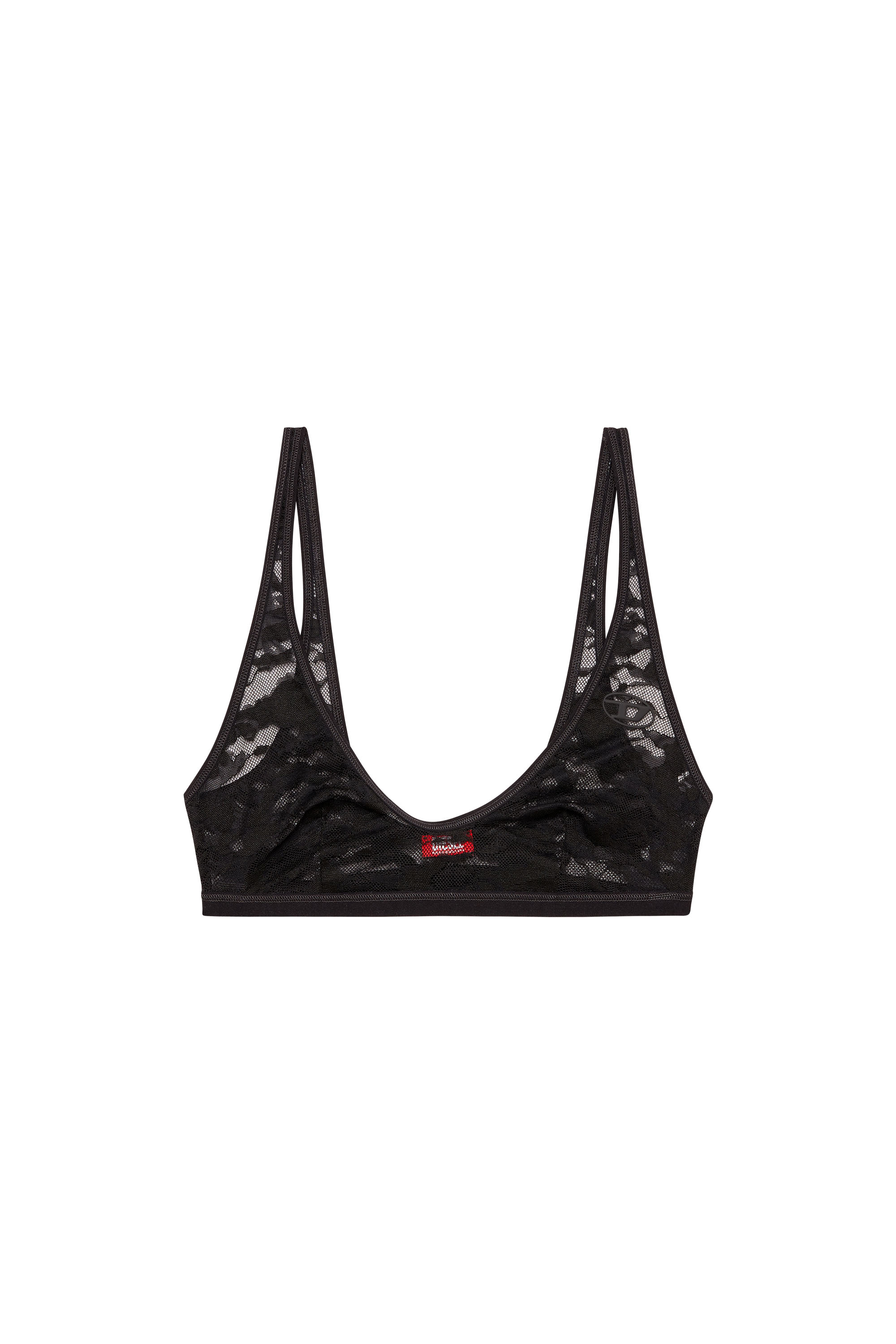 Diesel - TANIA-UTLT, Woman's Camo lace bralette in Black - 3