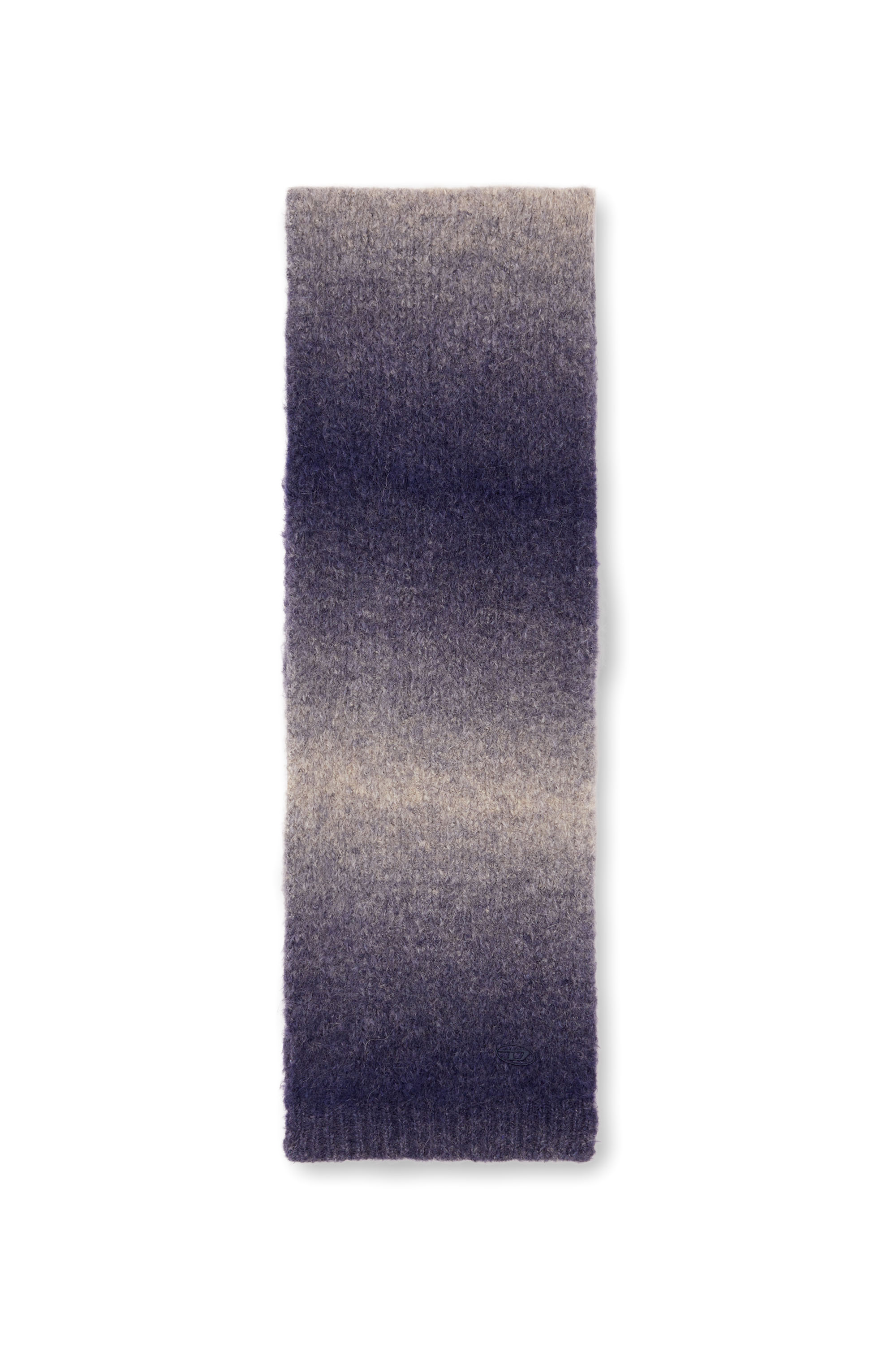 Diesel - K-PELLINO, Unisex Dégradé scarf in alpaca blend in Blue - Image 1