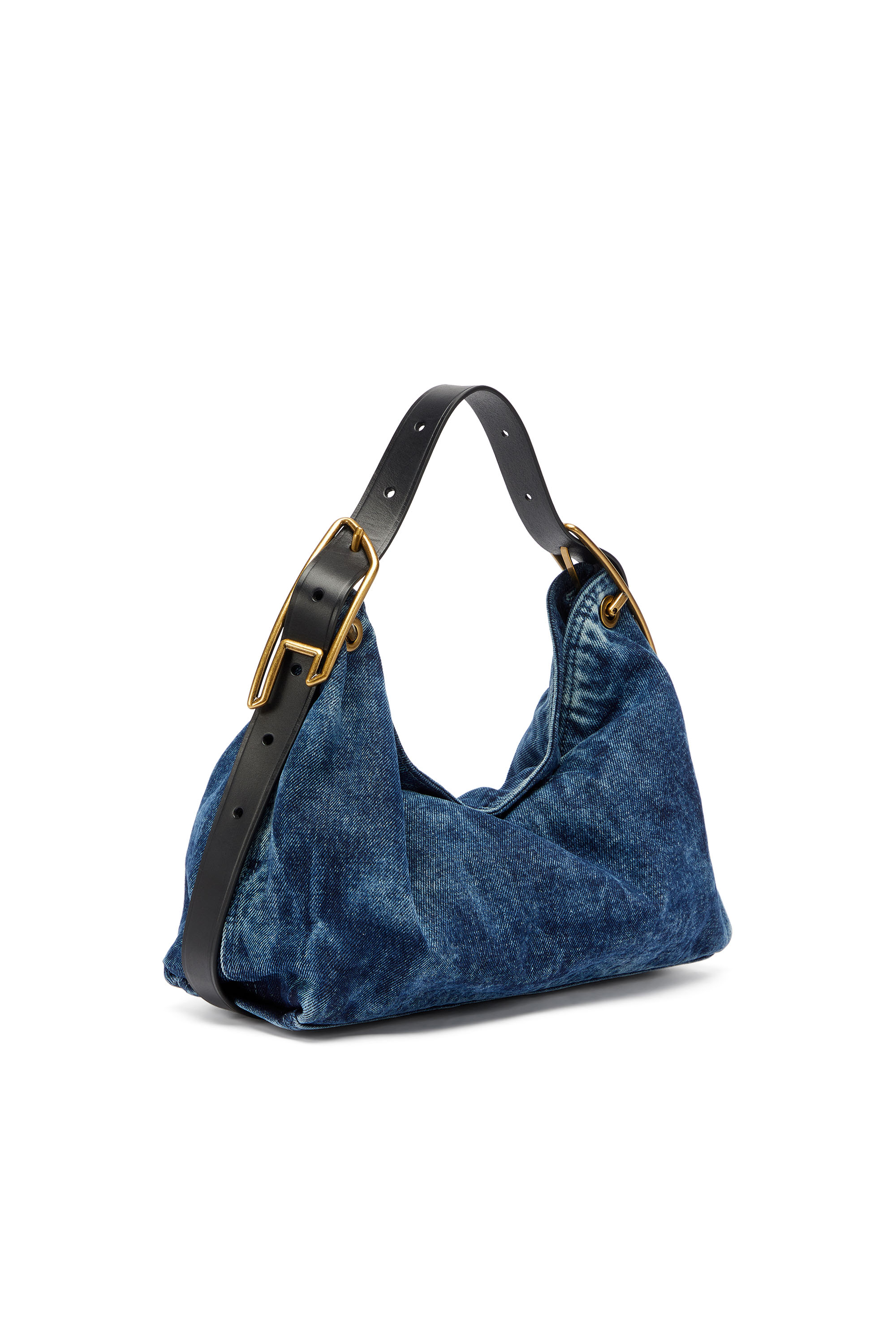 Diesel - D-LINE SHOULDER, Woman's D-Line-Denim shoulder bag in Medium blue - 1