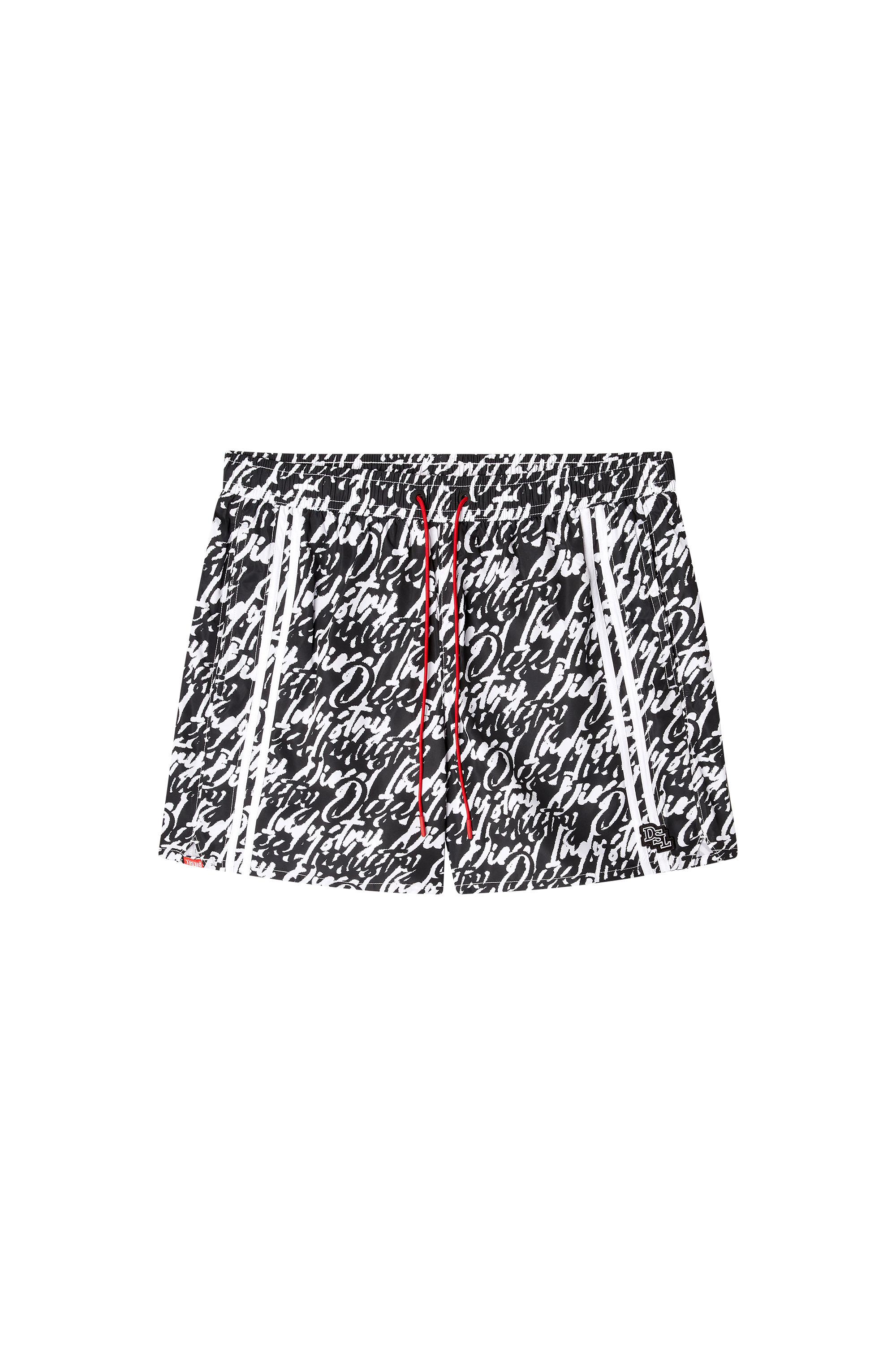 Diesel - SOCCER-41-D-POP, Man's Swim shorts with all-over logo print in null - 4